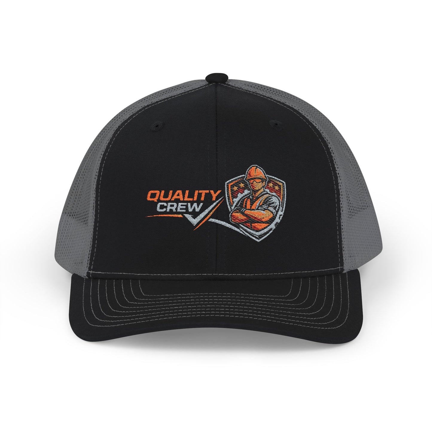 Quality Crew Snapback Trucker Cap – Embroidered Mechanic Logo Hat