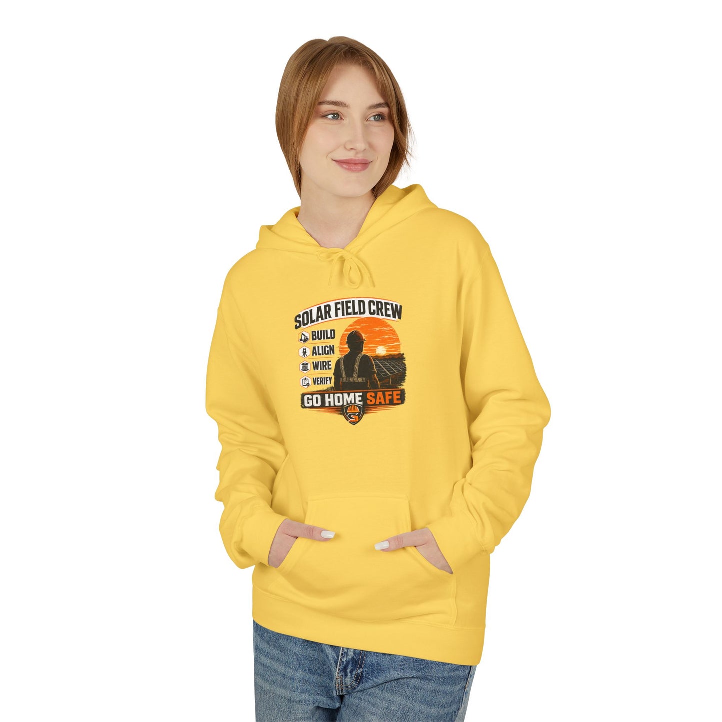 Solar Field Crew Hoodie – Go Home Safe Graphic Workwear