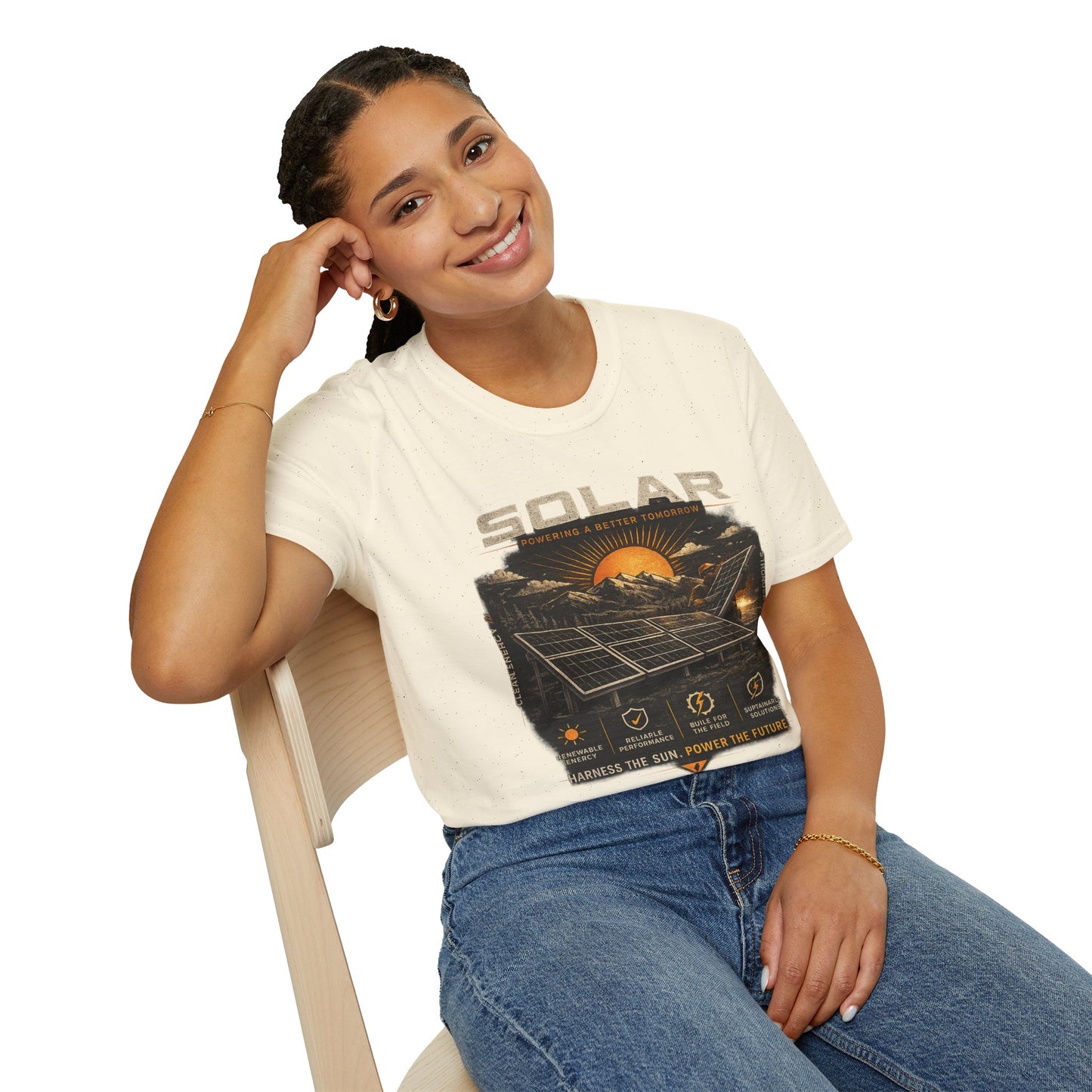 Solar Power Tee — Vintage Solar Energy Graphic T-Shirt