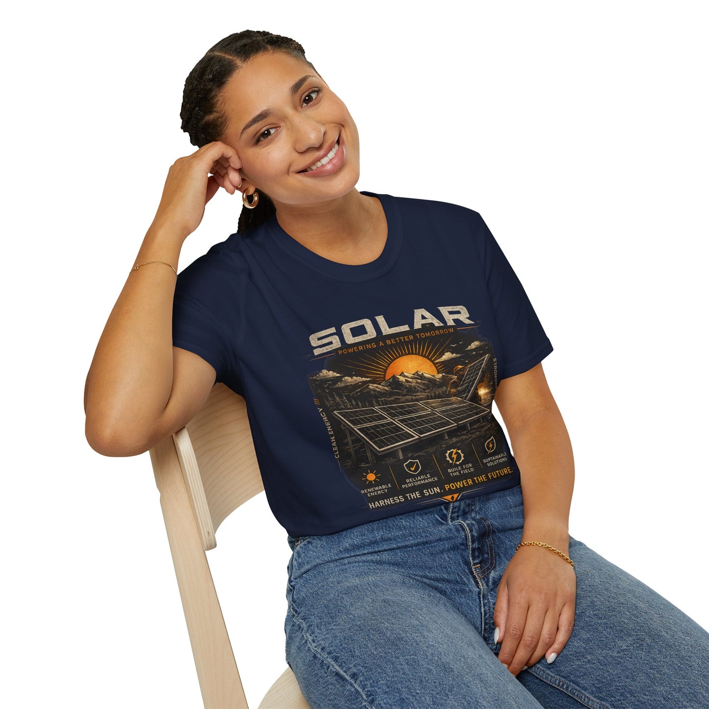 Solar Power Tee — Vintage Solar Energy Graphic T-Shirt
