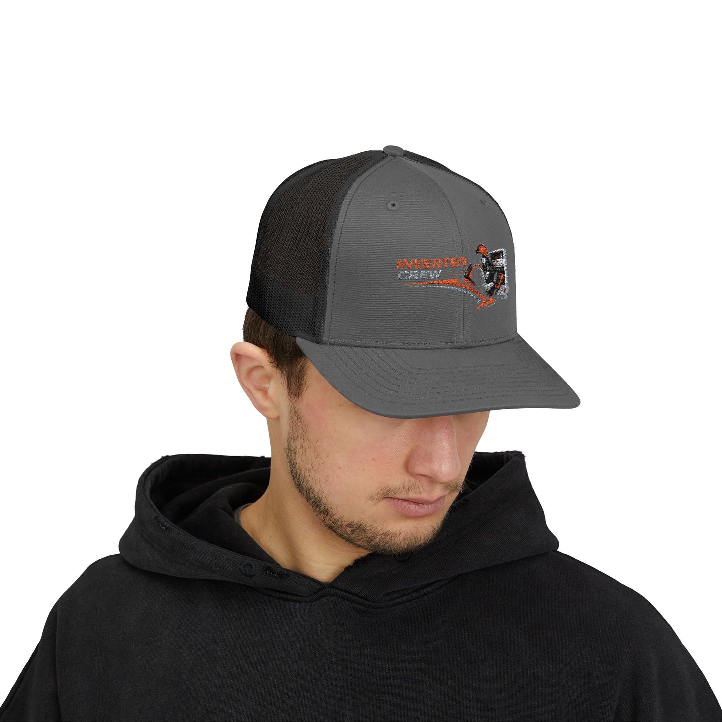 Inverter Tech Snapback Trucker Cap – Electrician HVAC Service Logo Hat