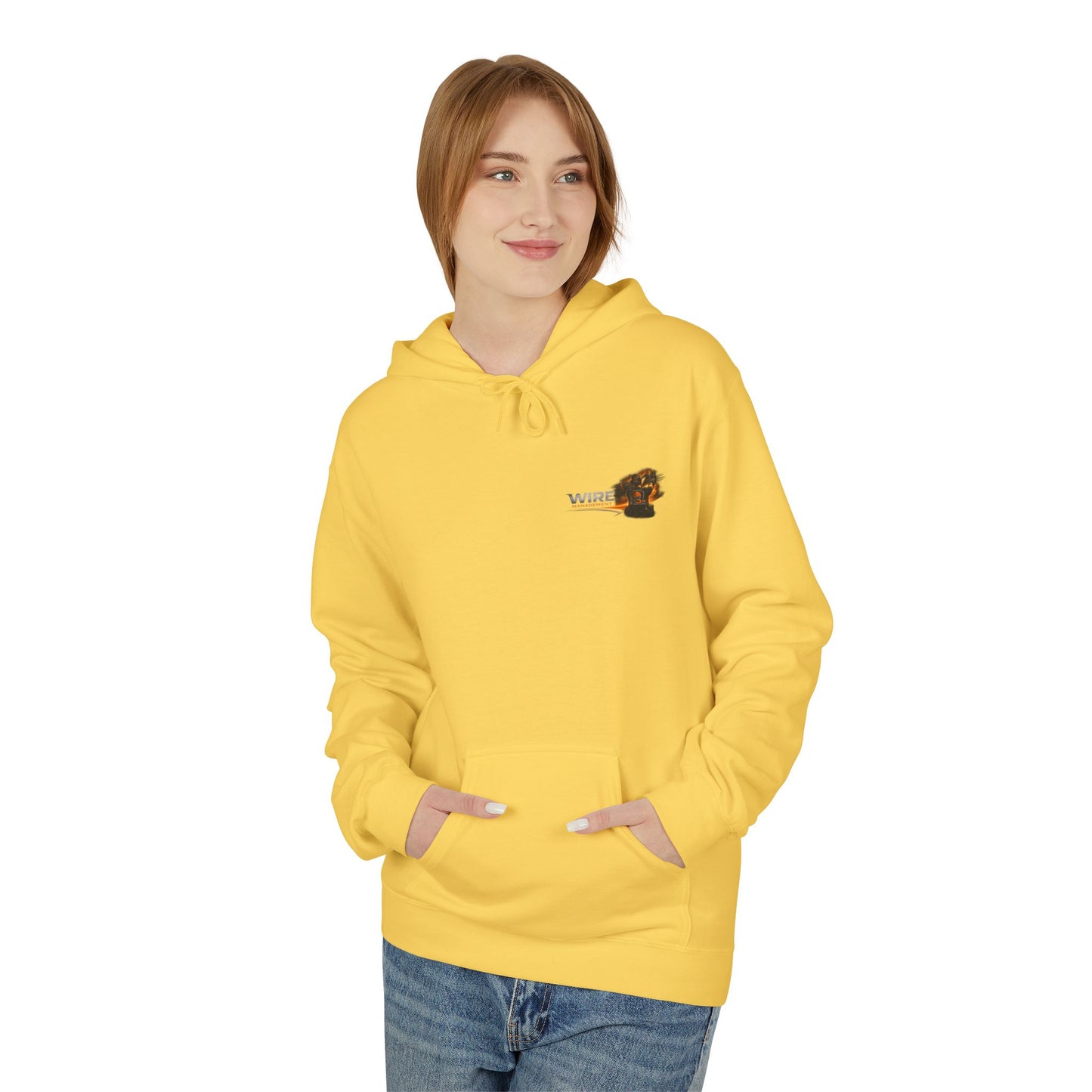 Wine Management Crew Hoodie — Funny Wine Lover Graphic Pullover
