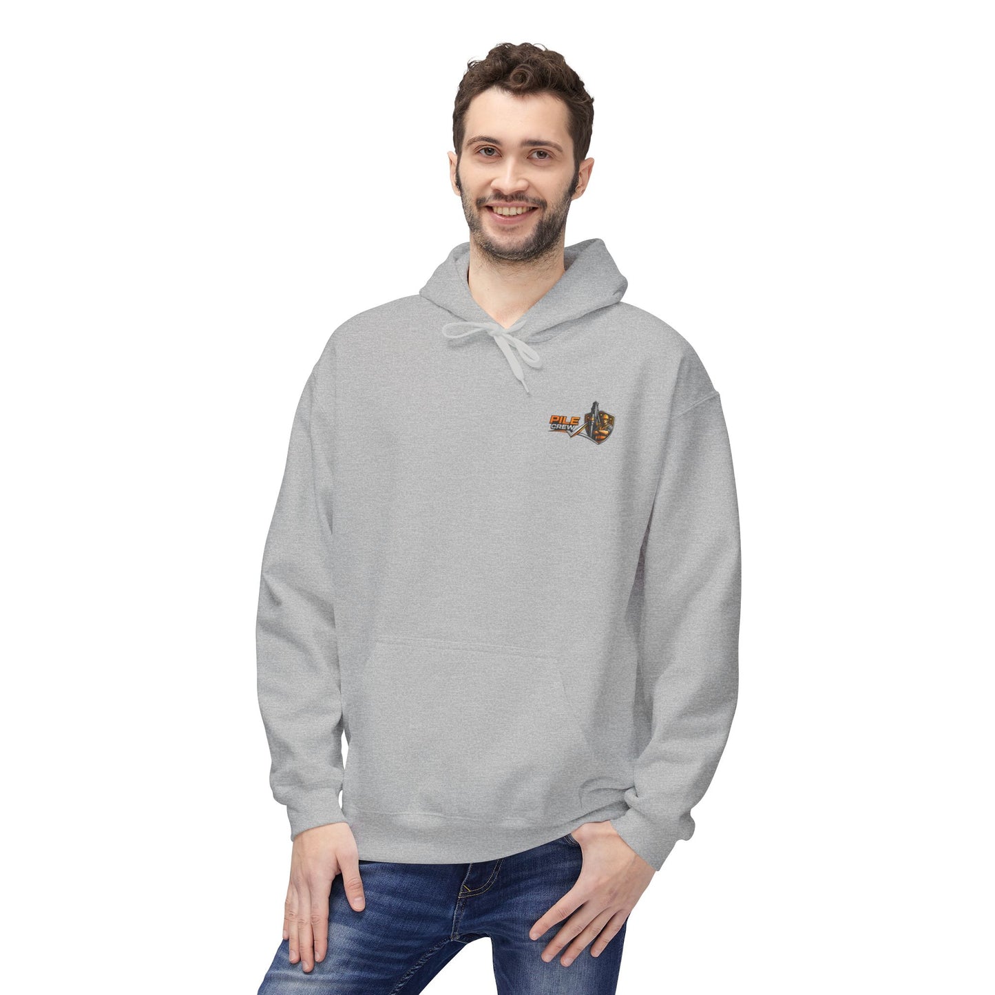 Pile Crew Industrial Hoodie — Heavy Equipment Construction Crew Pullover
