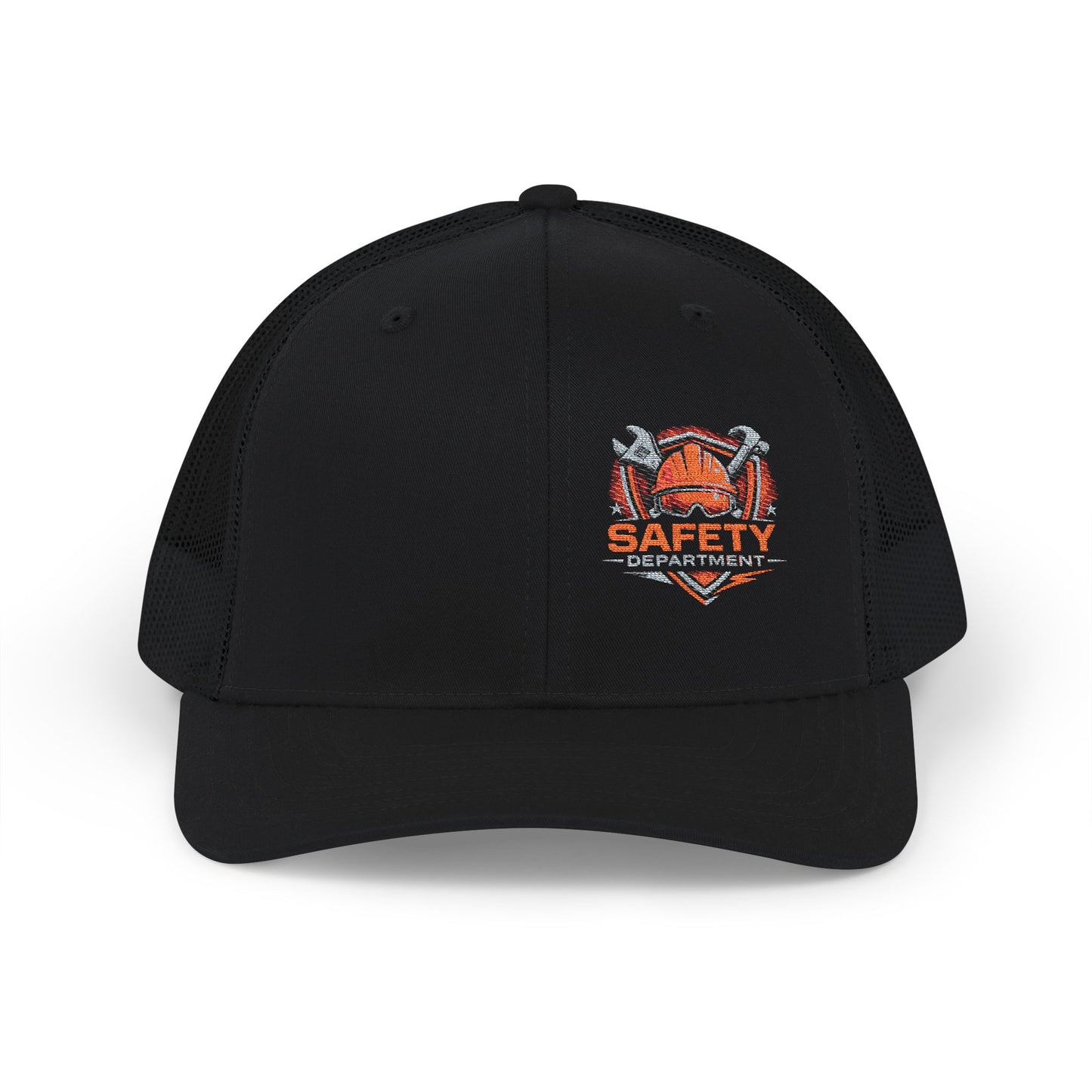Safety Department Trucker Cap - Fire Helmet Patch Snapback