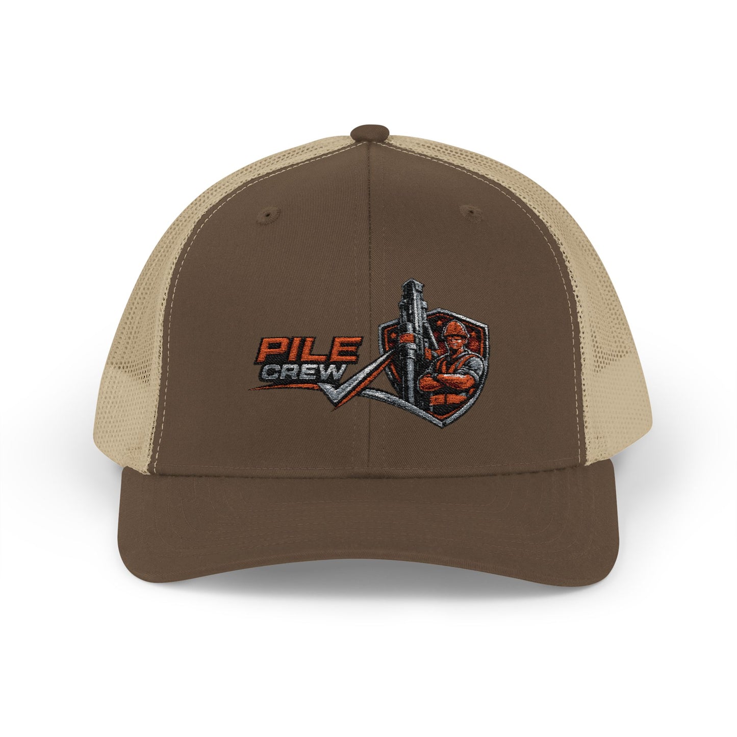 Vintage Pile Crew Trucker Cap — Fishing Snapback Hat