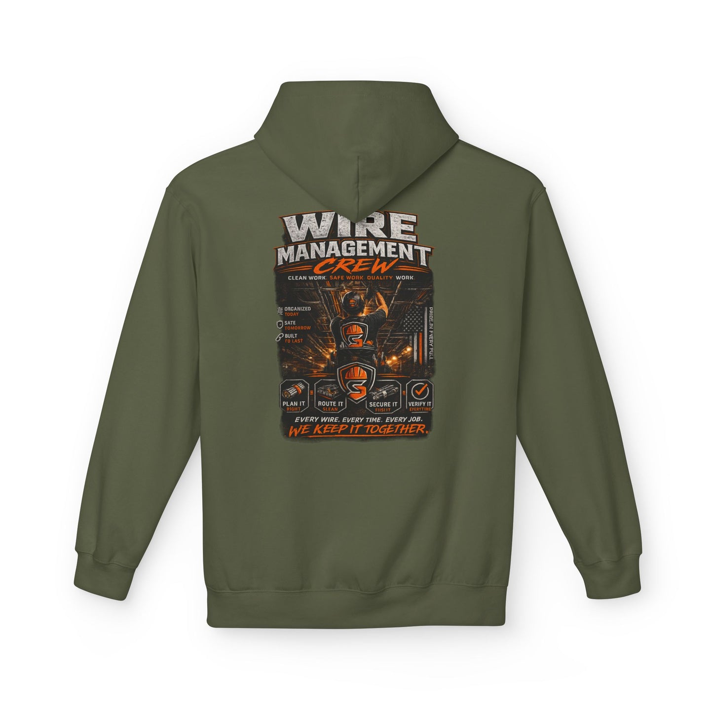 Wine Management Crew Hoodie — Funny Wine Lover Graphic Pullover