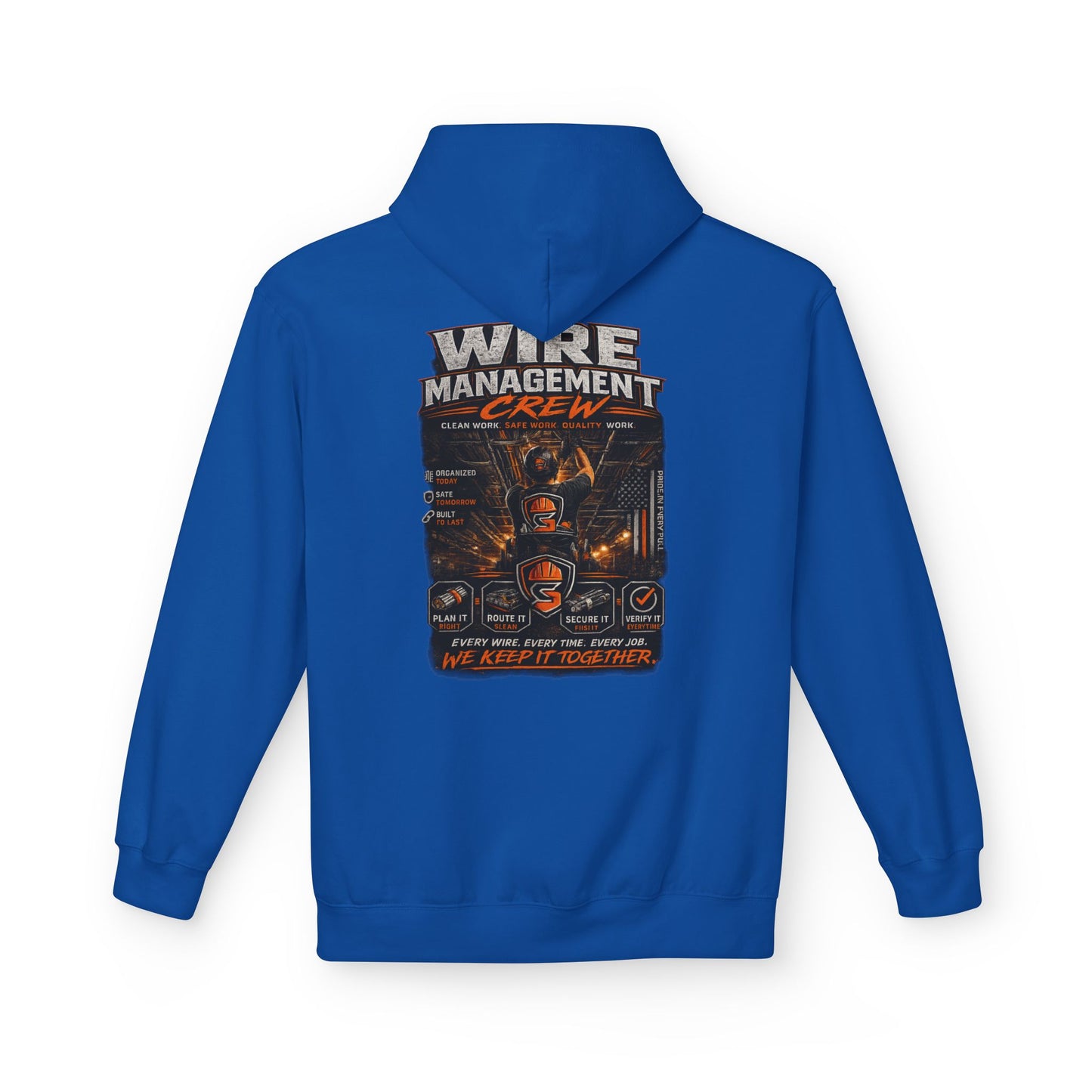 Wine Management Crew Hoodie — Funny Wine Lover Graphic Pullover