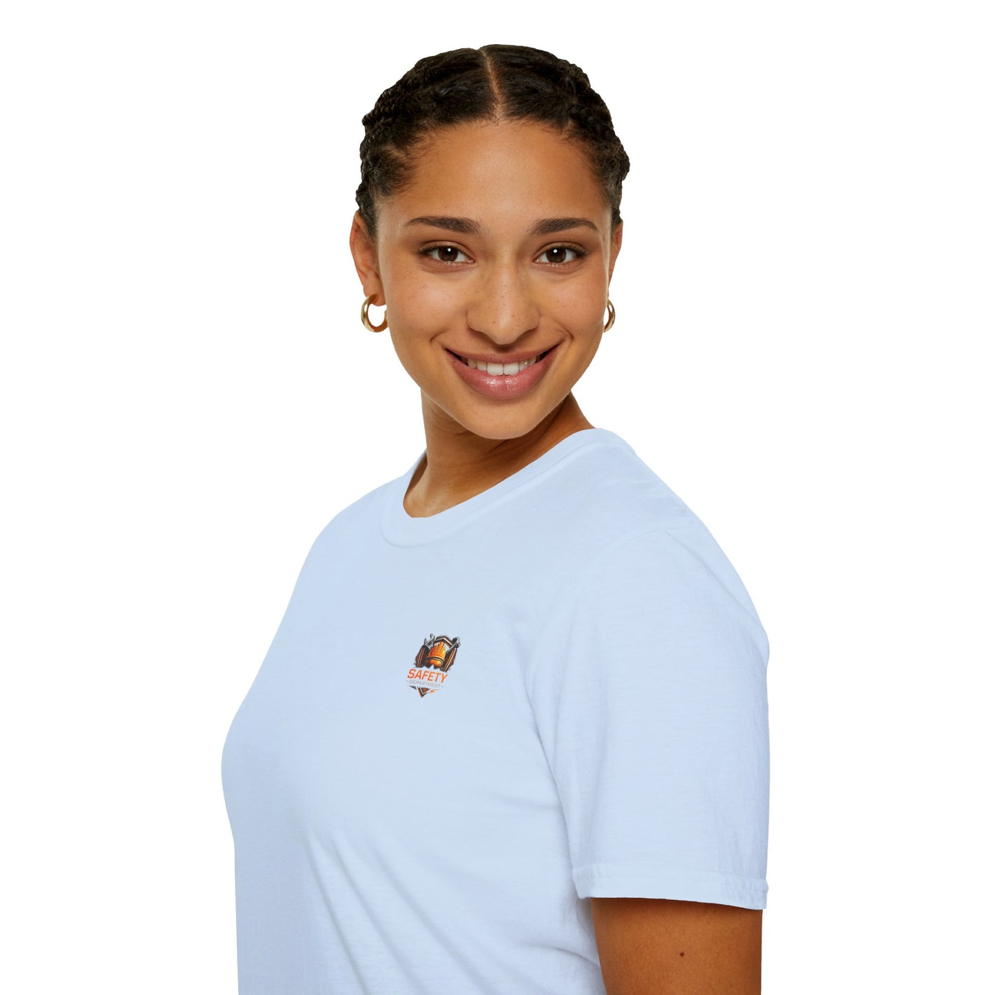 Safety Department Graphic T-Shirt — "Last Line Before Incident" Worksite Firefighter Tee