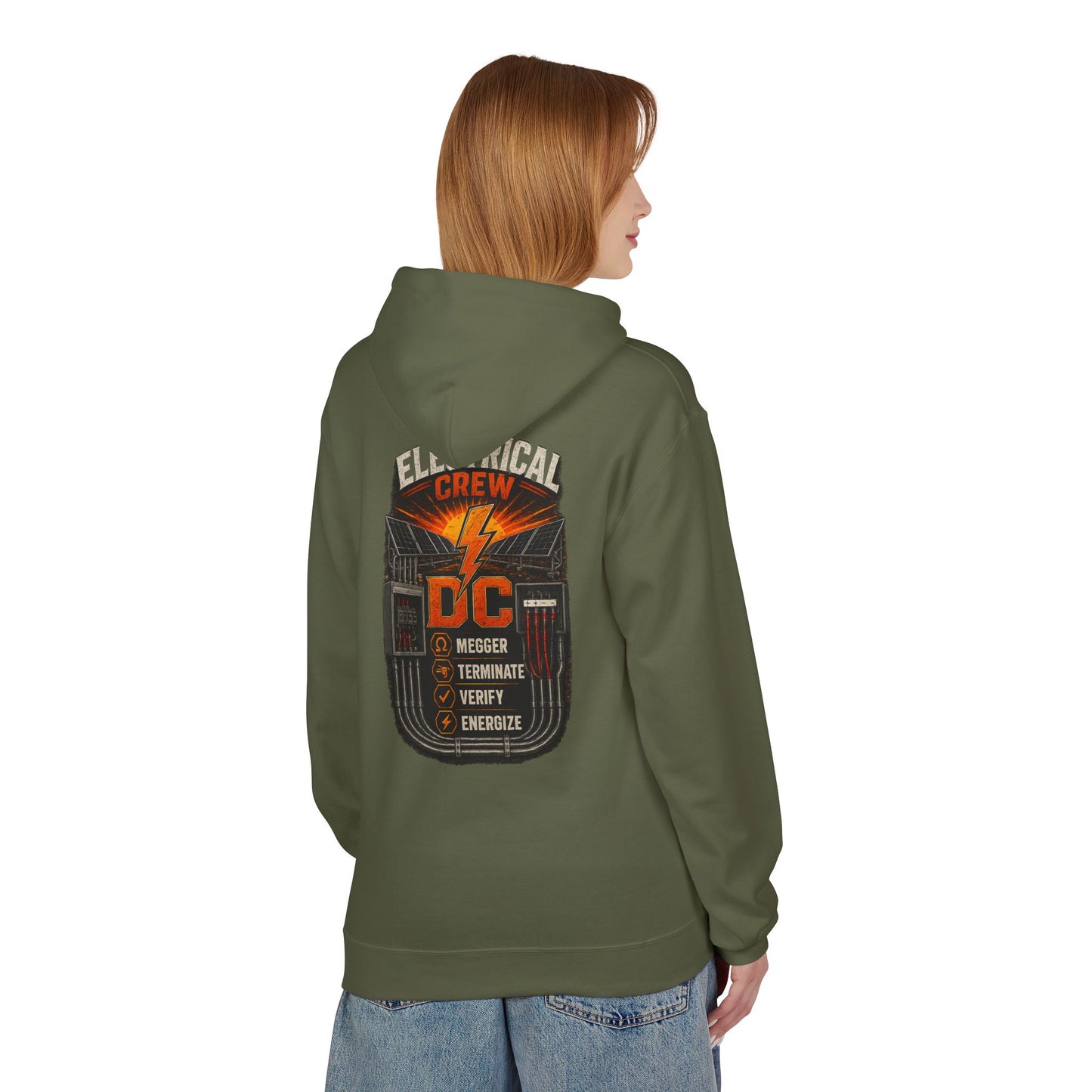 Electrical Crew Hoodie — DC Electrician Safety Design