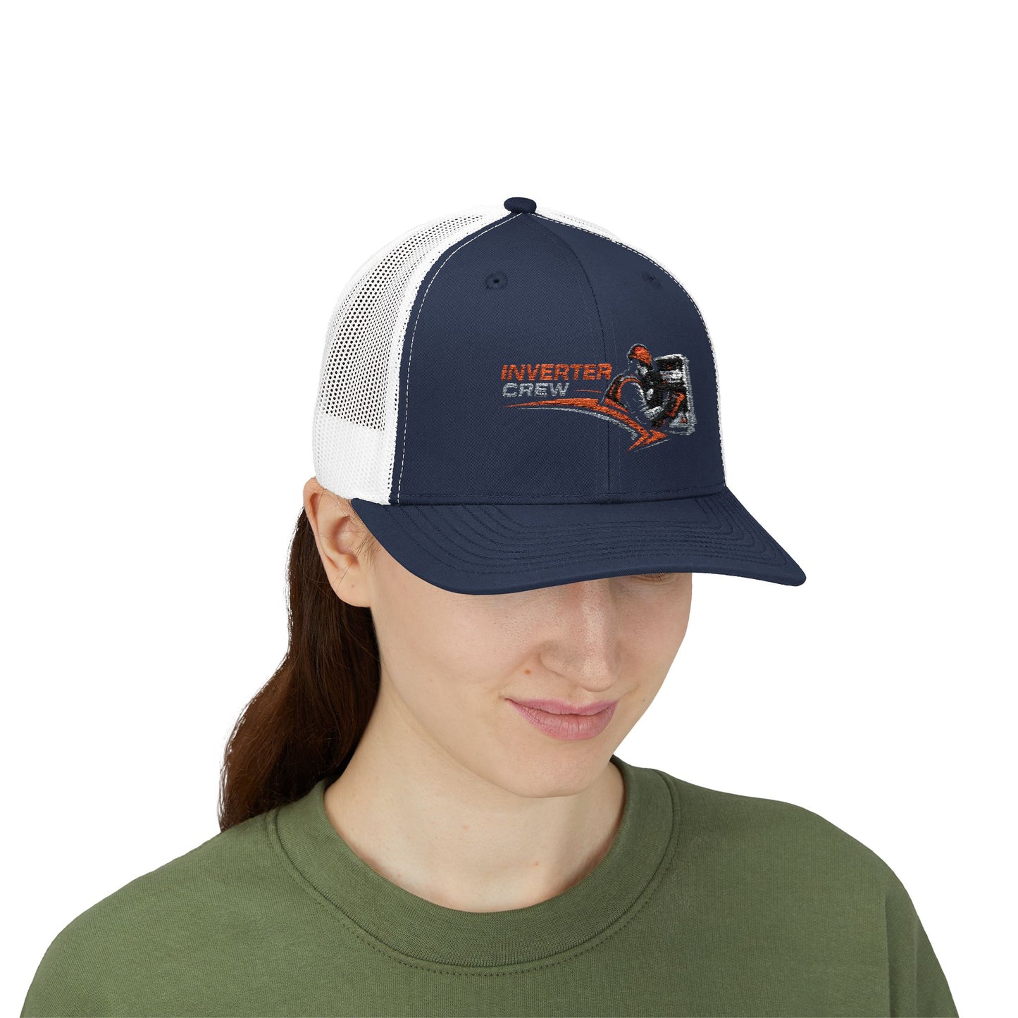 Inverter Tech Snapback Trucker Cap – Electrician HVAC Service Logo Hat