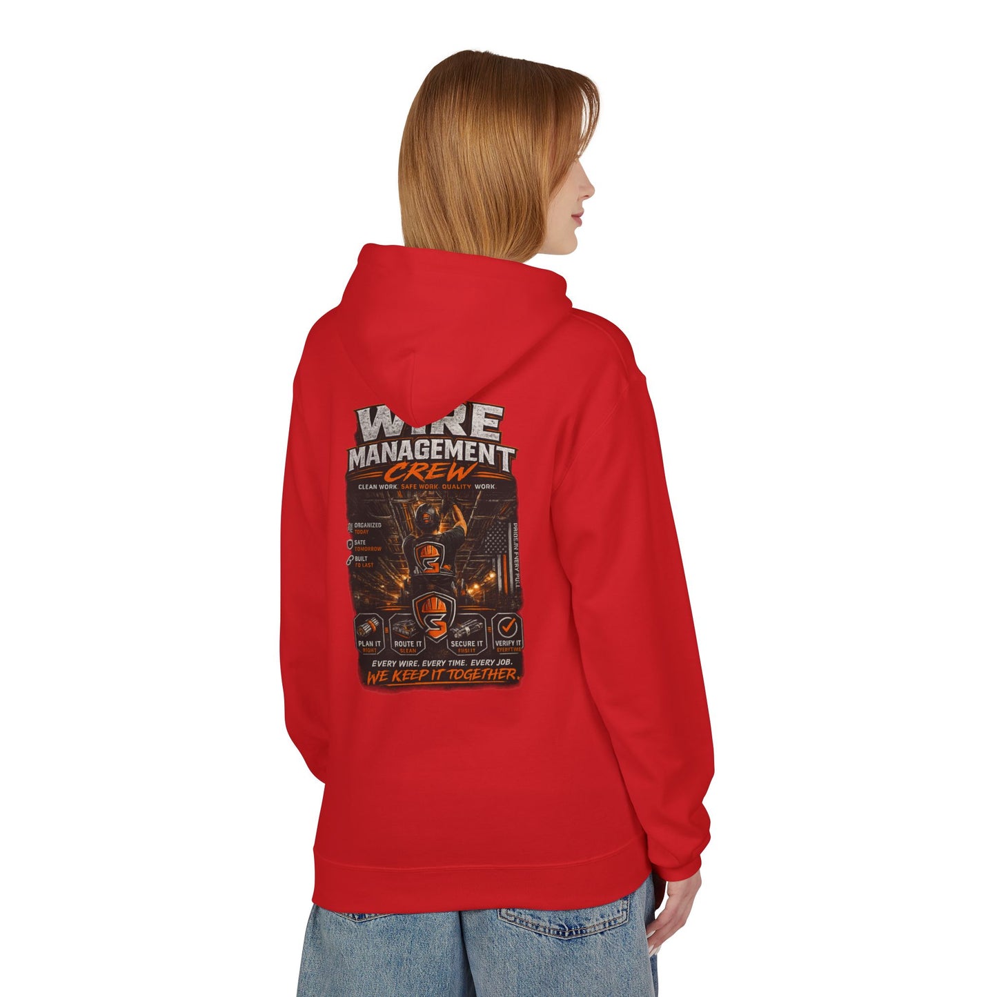 Wine Management Crew Hoodie — Funny Wine Lover Graphic Pullover