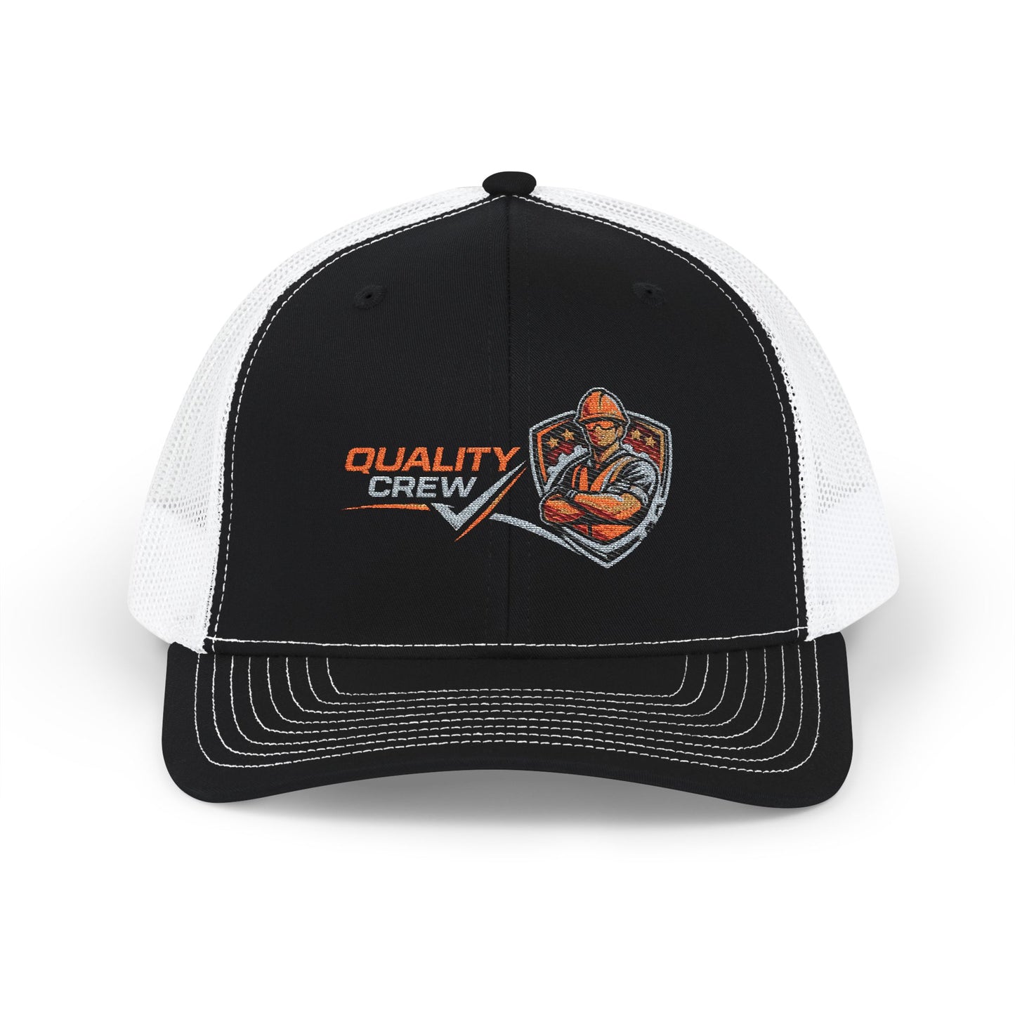 Quality Crew Snapback Trucker Cap – Embroidered Mechanic Logo Hat