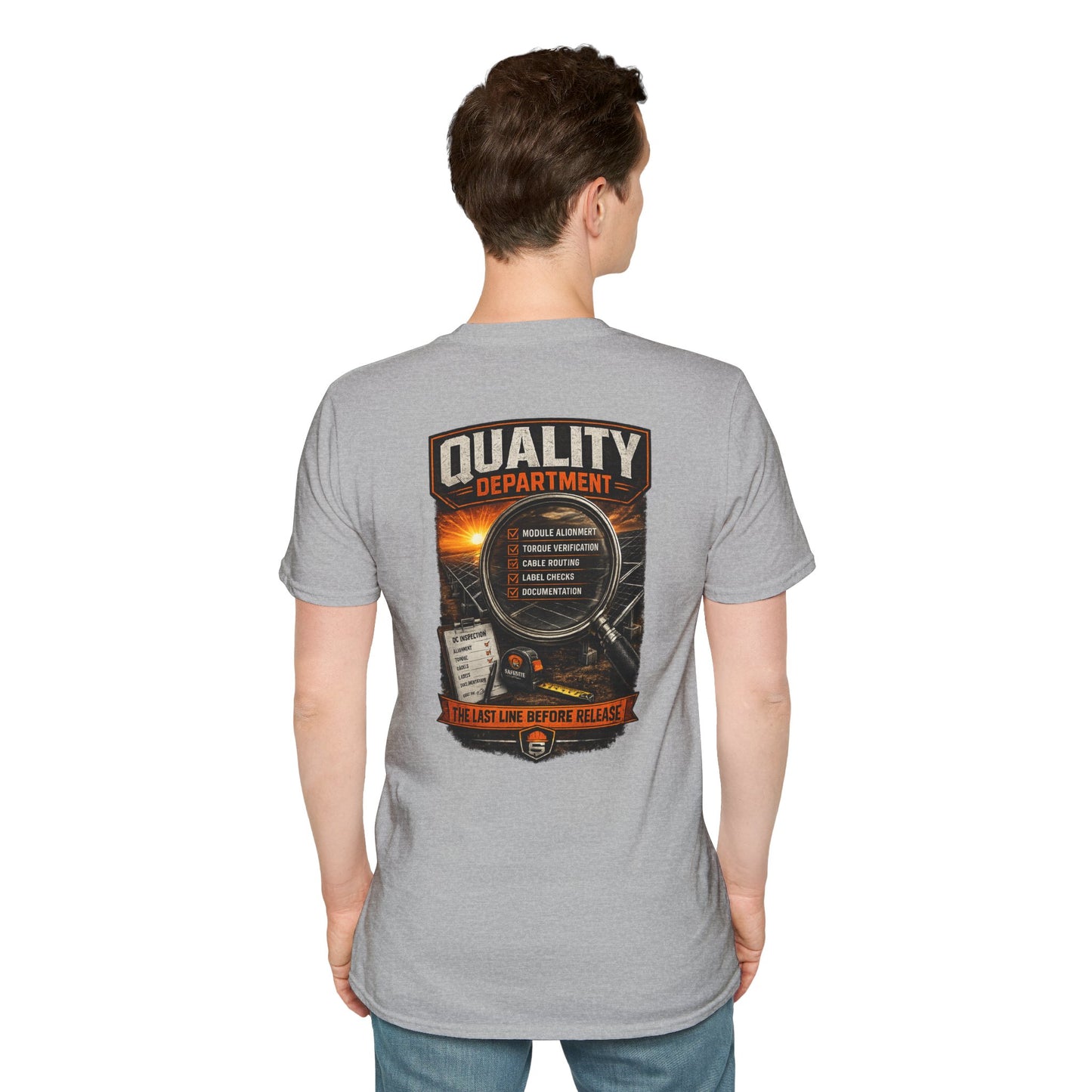 Quality Department T-Shirt — The Last Line Before Release Vintage Workwear Tee