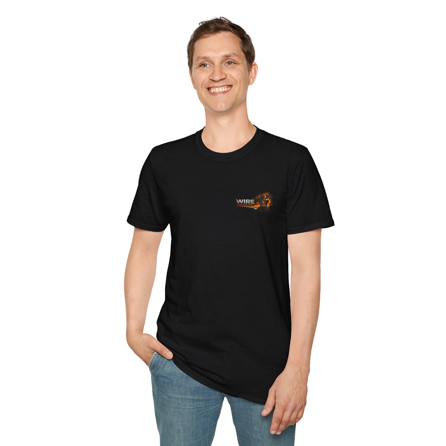 Wire Management Crew T-Shirt — Electrician Cable Tech Work Shirt