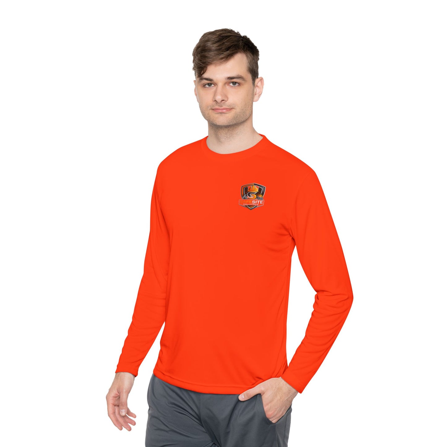Solar Field Crew Long Sleeve Tee — 'Go Home Safe' Construction Worker Shirt