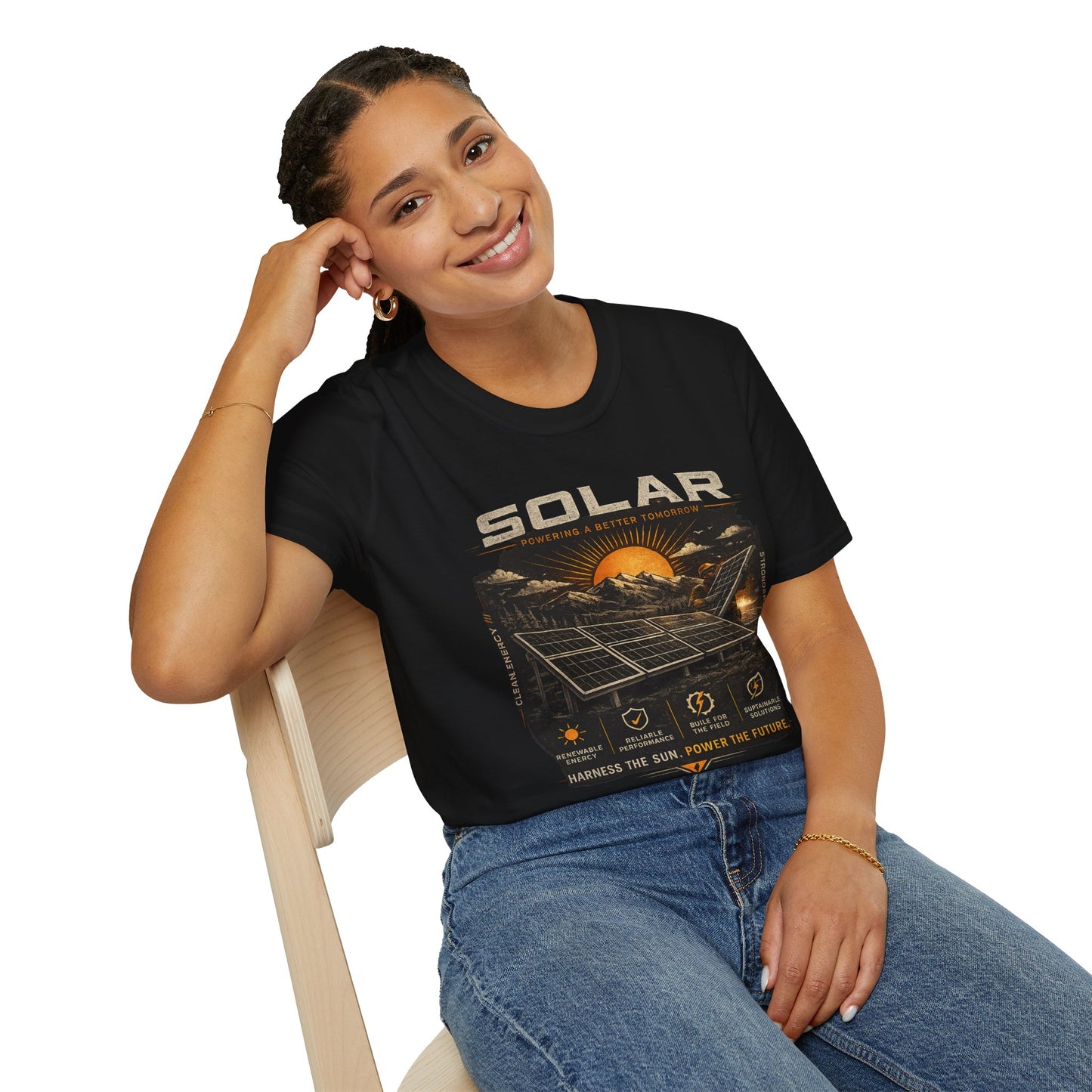 Solar Power Tee — Vintage Solar Energy Graphic T-Shirt
