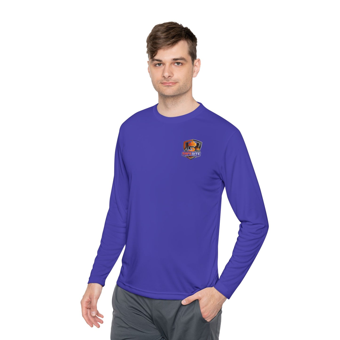 Solar Field Crew Long Sleeve Tee — 'Go Home Safe' Construction Worker Shirt