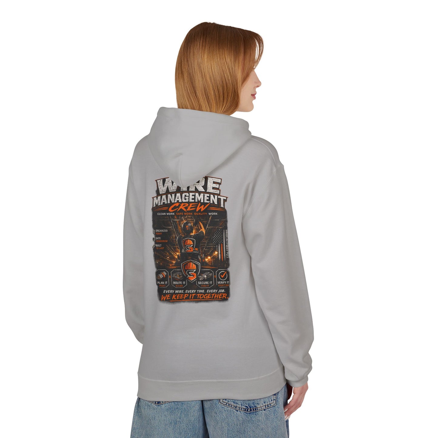 Wine Management Crew Hoodie — Funny Wine Lover Graphic Pullover