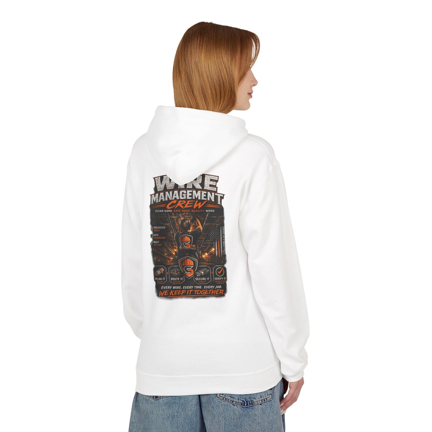 Wine Management Crew Hoodie — Funny Wine Lover Graphic Pullover