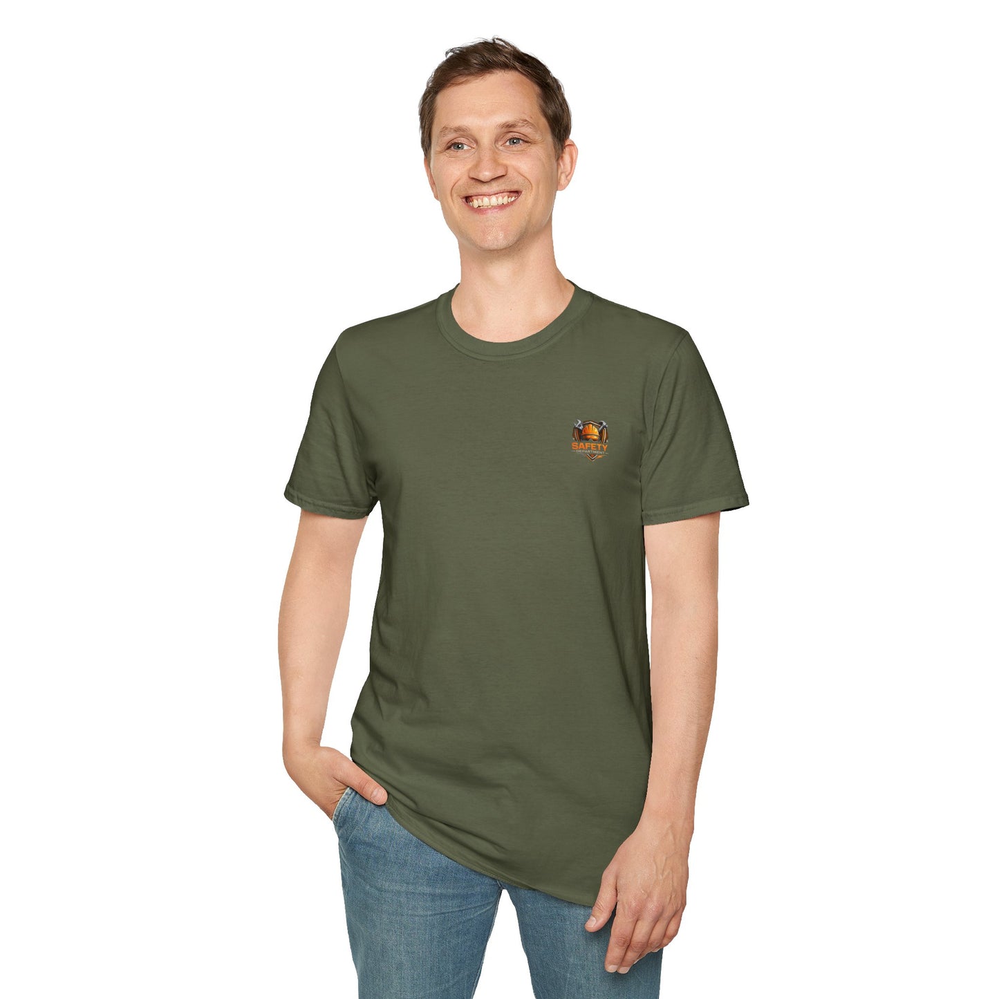 Safety Department Graphic T-Shirt — "Last Line Before Incident" Worksite Firefighter Tee