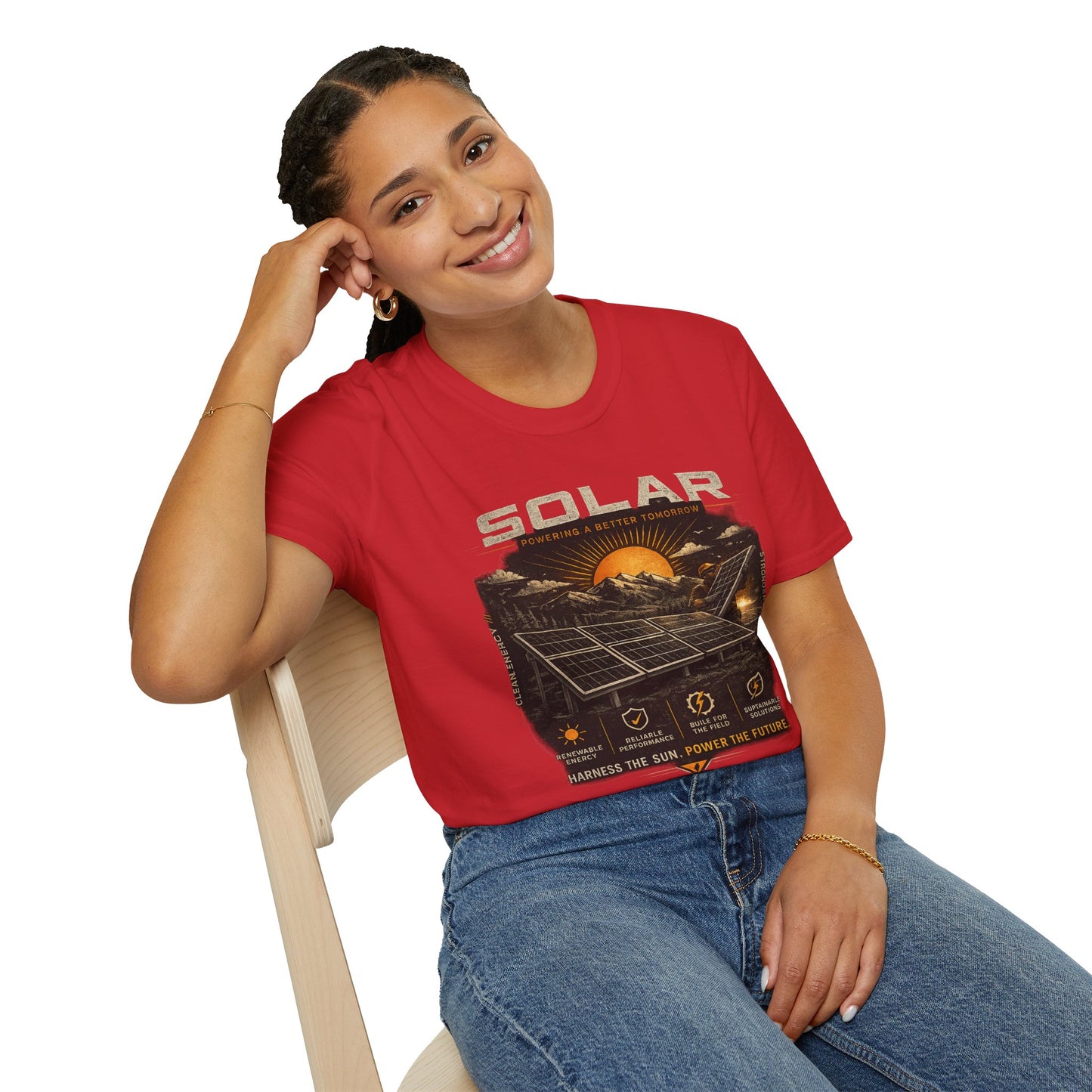 Solar Power Tee — Vintage Solar Energy Graphic T-Shirt