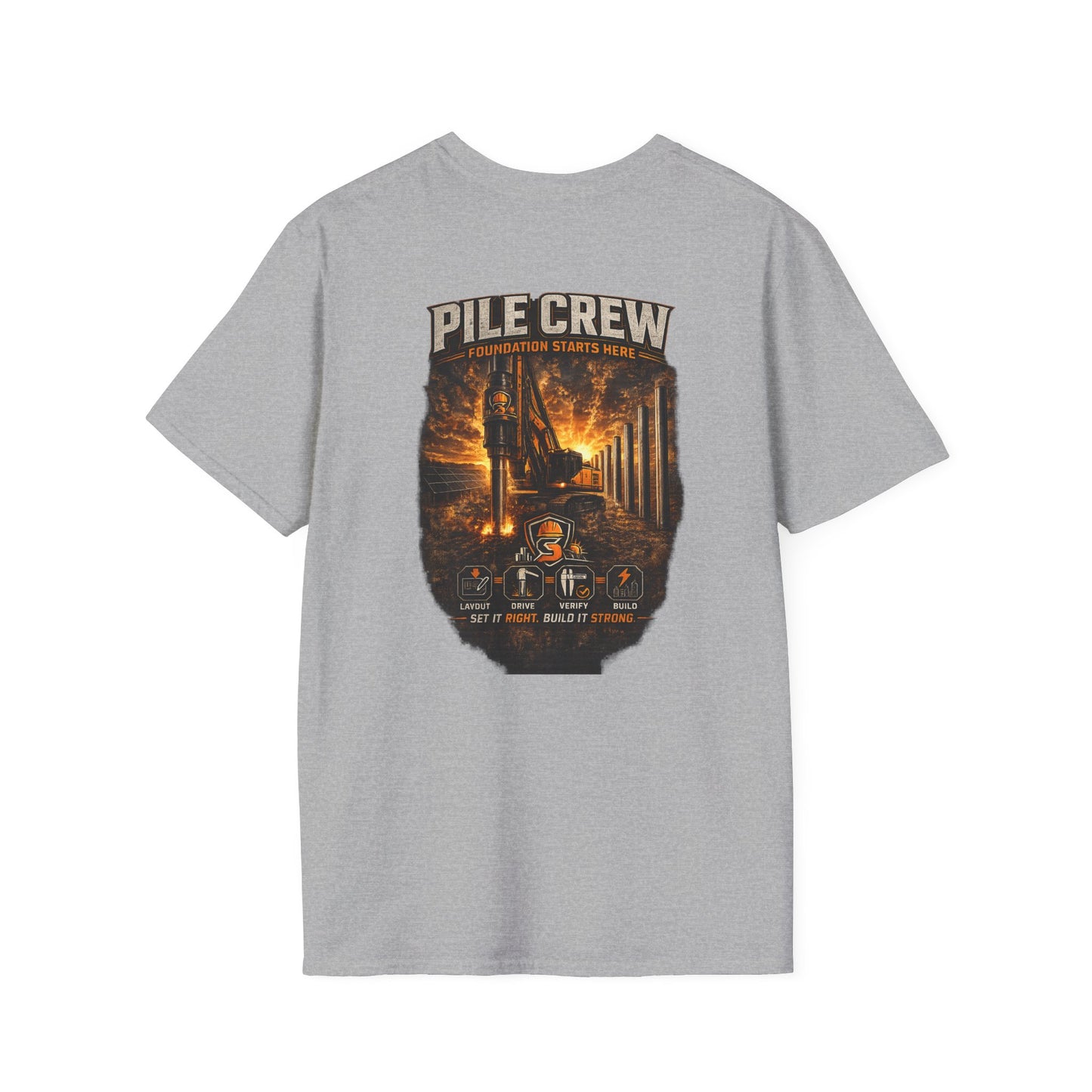 Pile Crew Logging T-Shirt — Rustic Lumberjack Forest Workwear