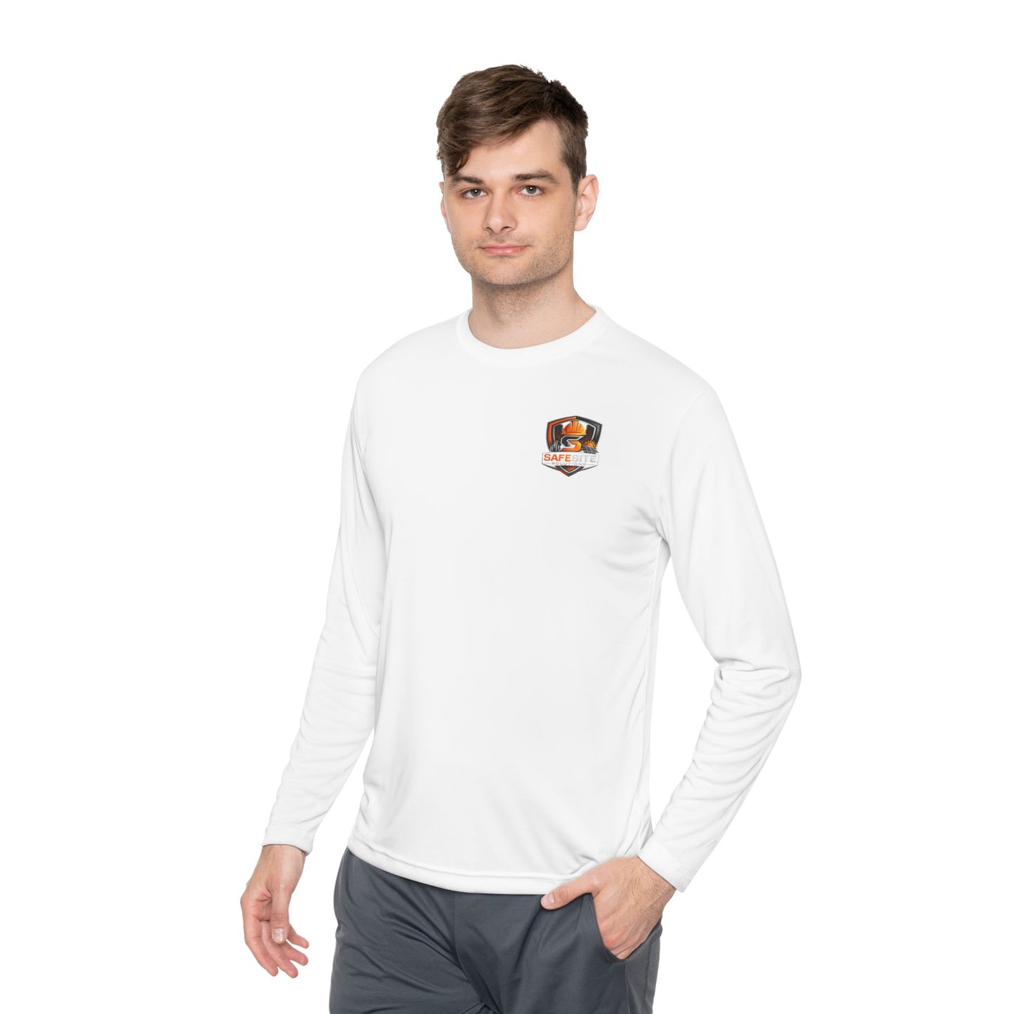 Solar Field Crew Long Sleeve Tee — 'Go Home Safe' Construction Worker Shirt