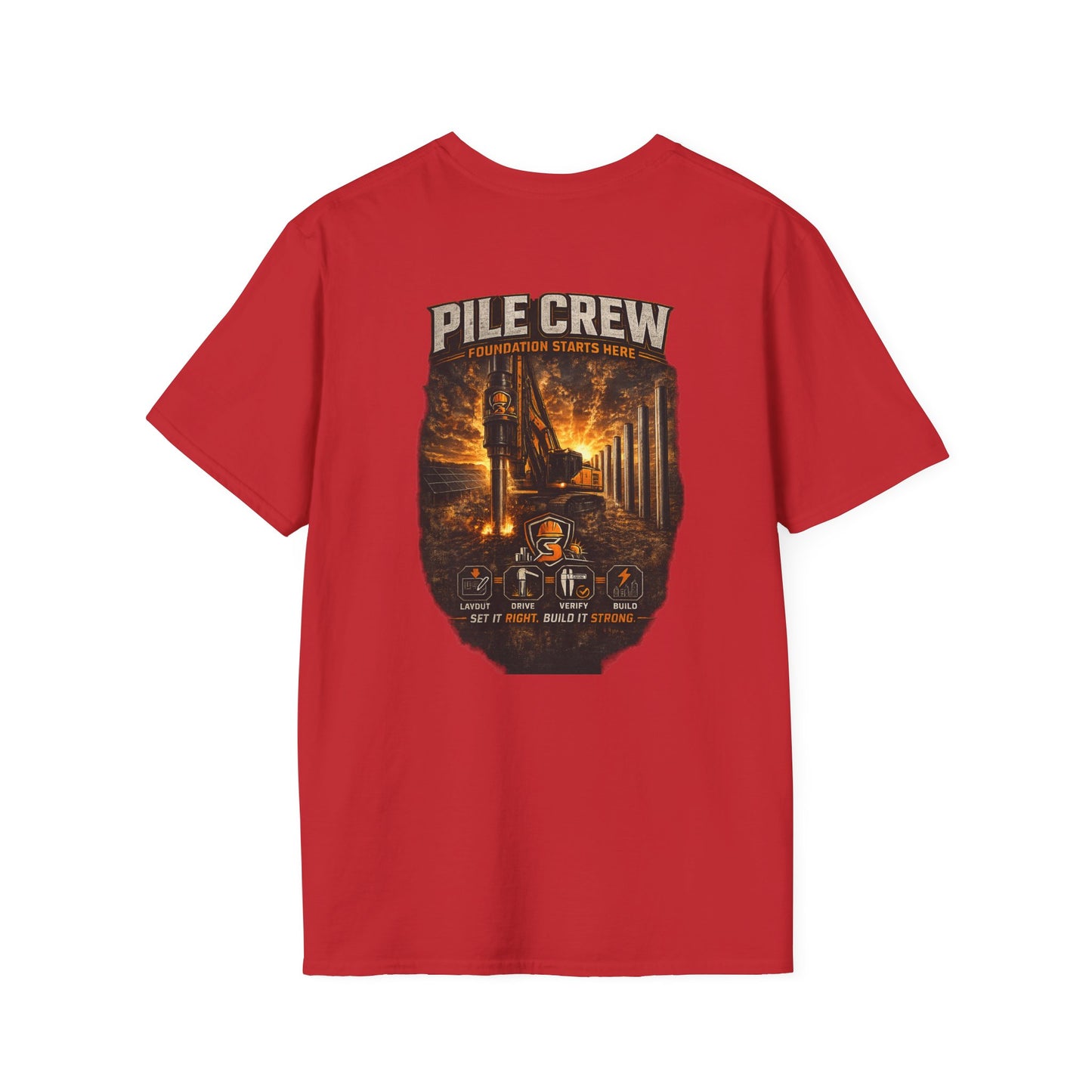 Pile Crew Logging T-Shirt — Rustic Lumberjack Forest Workwear