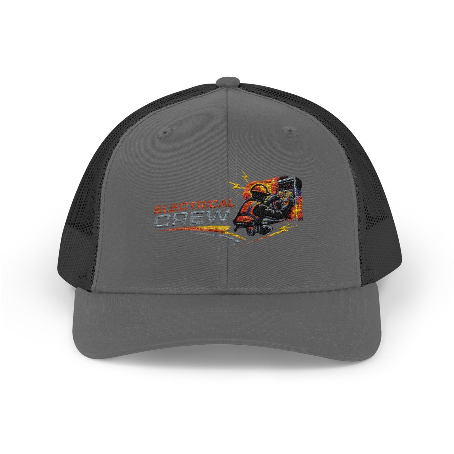 Burning Electrical Crew Snapback Trucker Cap