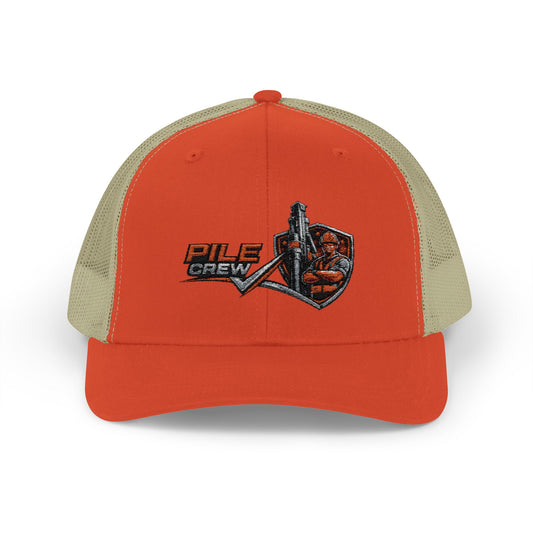Vintage Pile Crew Trucker Cap — Fishing Snapback Hat