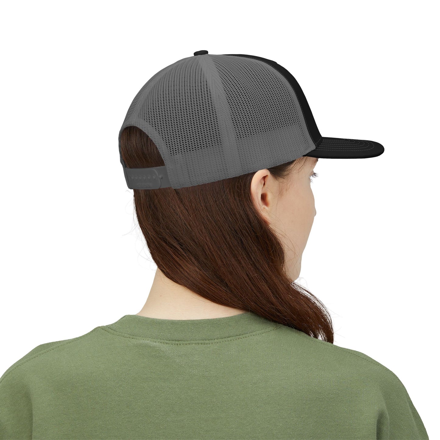 Wire Management Flame Graphic Trucker Cap