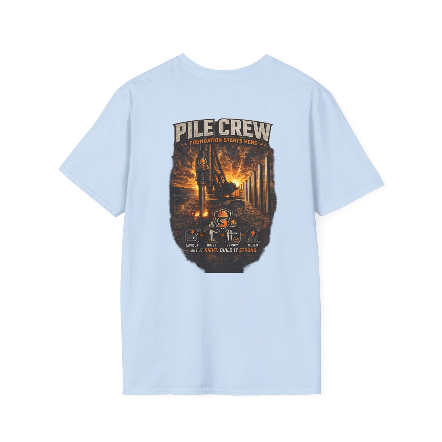 Pile Crew Logging T-Shirt — Rustic Lumberjack Forest Workwear