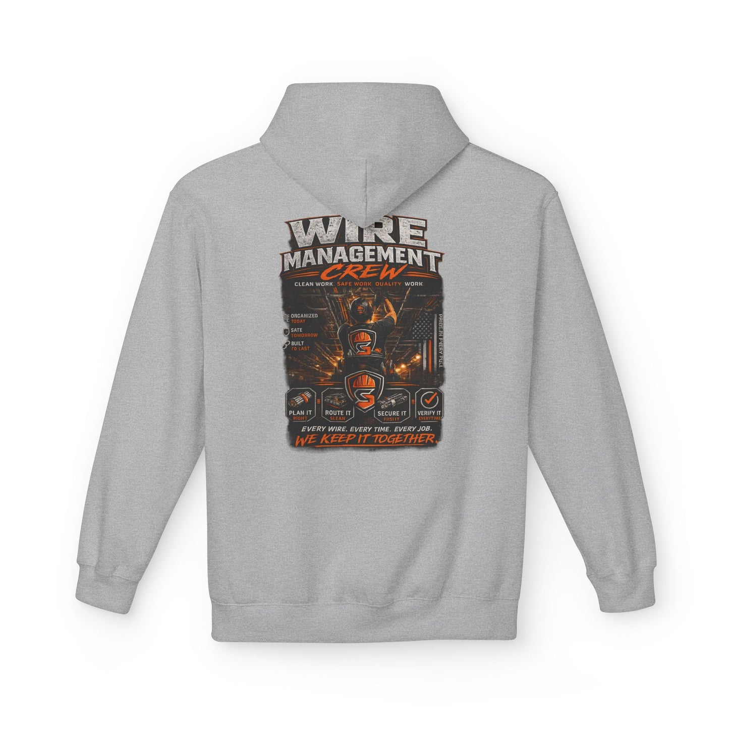 Wine Management Crew Hoodie — Funny Wine Lover Graphic Pullover