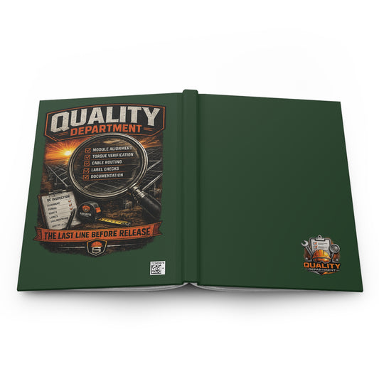 Quality Department Hardcover Journal — "The Last Line Before Release" Engineering Inspection Notebook