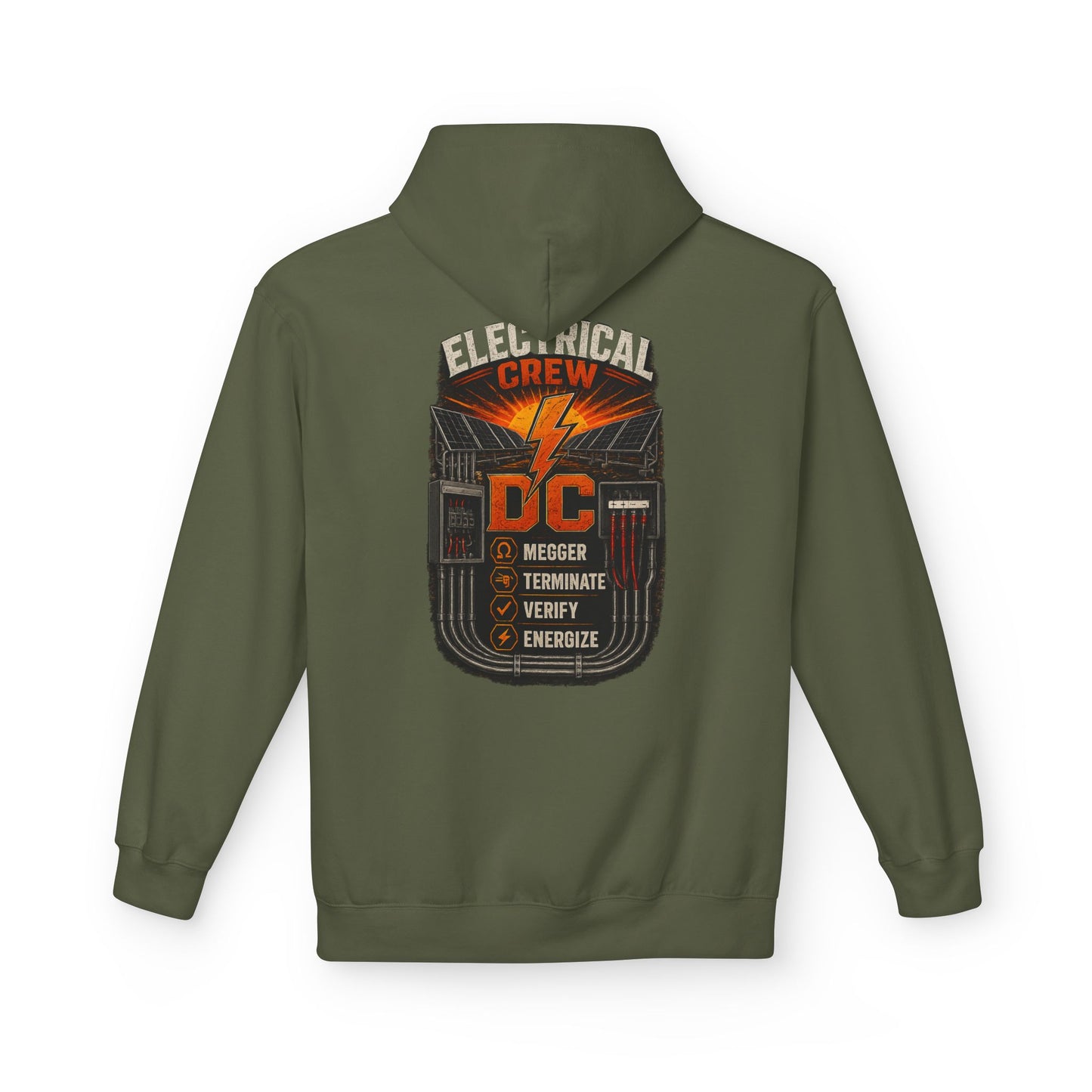 Electrical Crew Hoodie — DC Electrician Safety Design