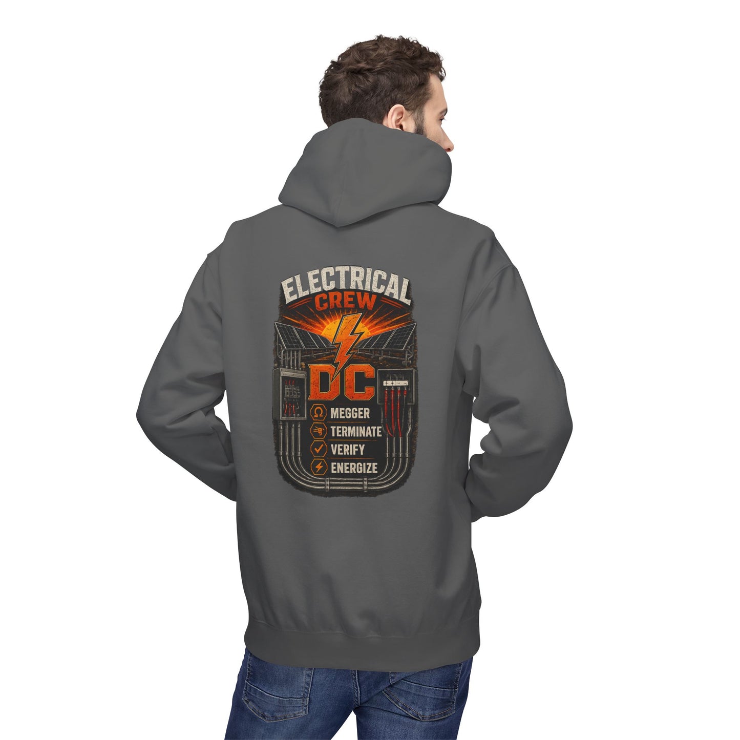 Electrical Crew Hoodie — DC Electrician Safety Design