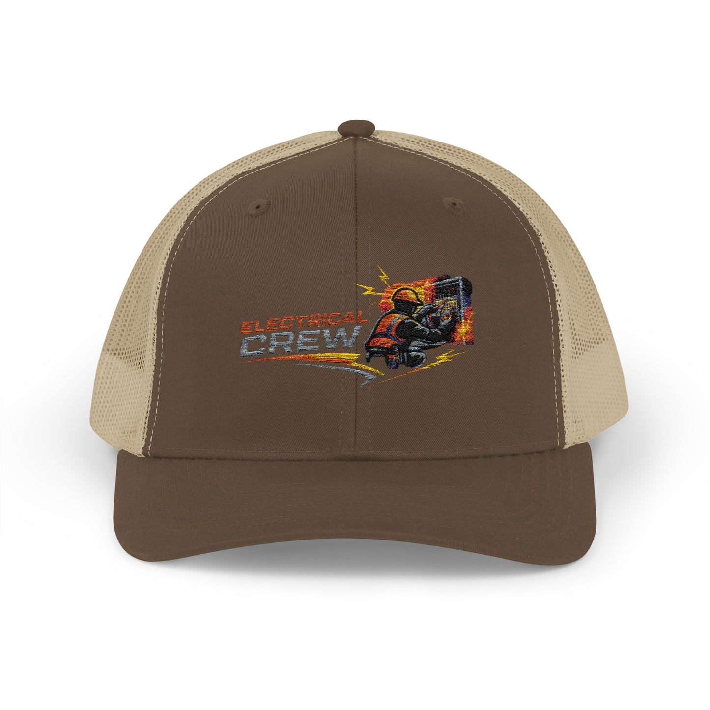 Burning Electrical Crew Snapback Trucker Cap