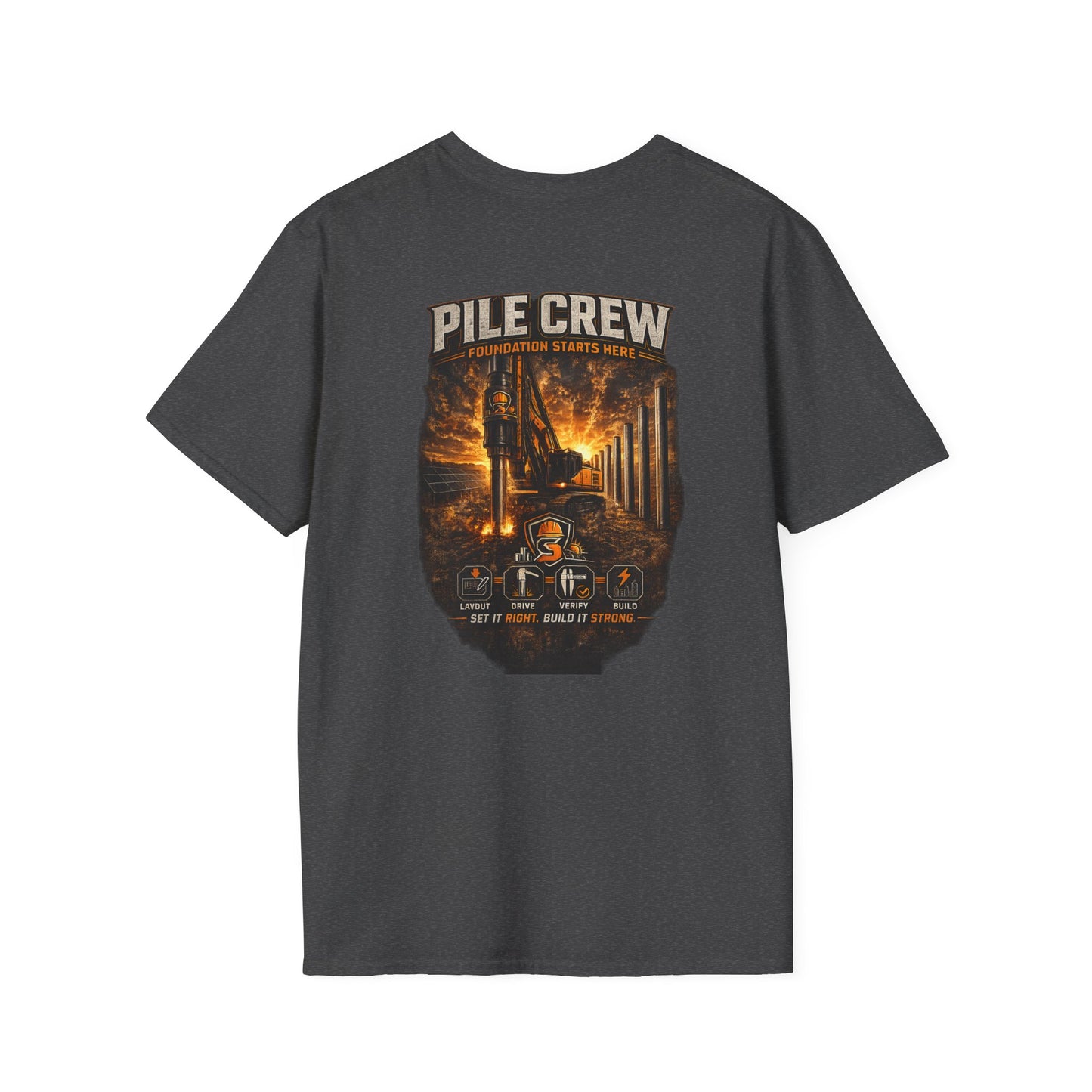 Pile Crew Logging T-Shirt — Rustic Lumberjack Forest Workwear