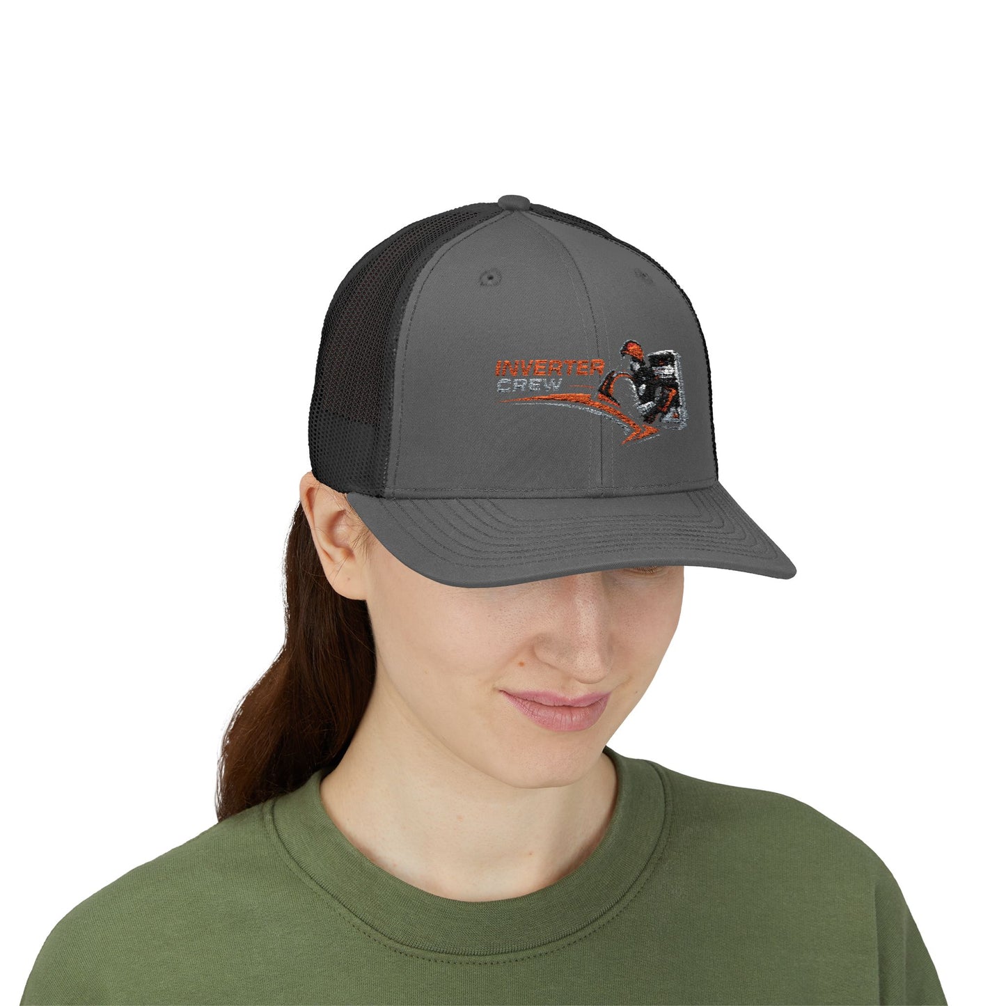 Inverter Tech Snapback Trucker Cap – Electrician HVAC Service Logo Hat