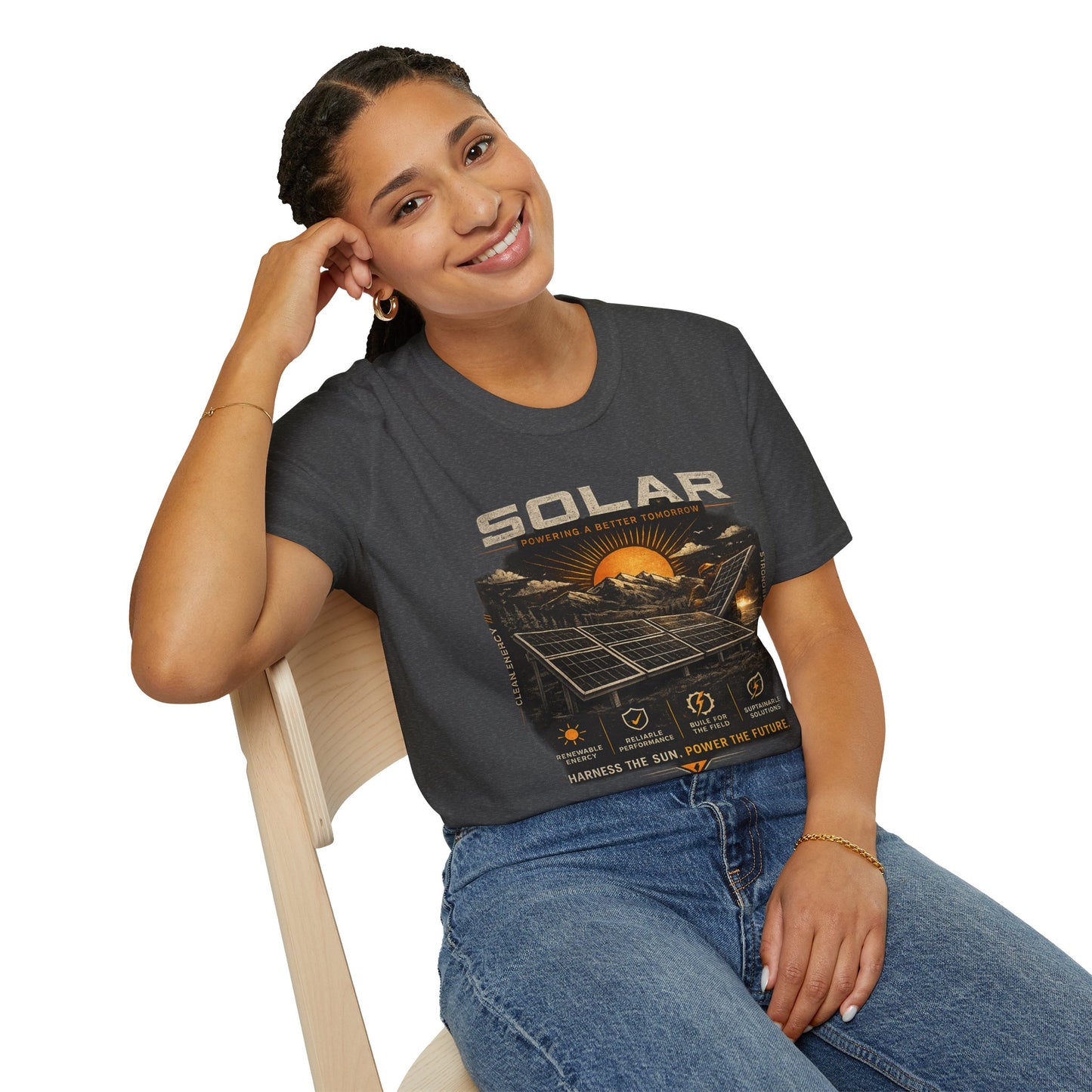 Solar Power Tee — Vintage Solar Energy Graphic T-Shirt