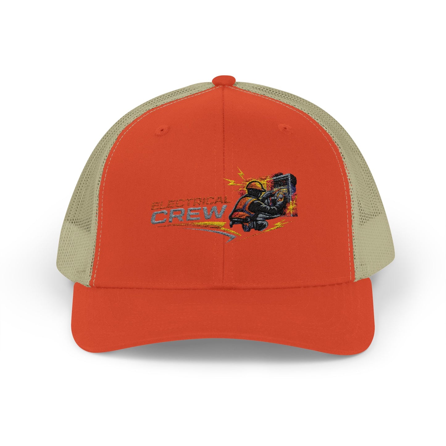 Burning Electrical Crew Snapback Trucker Cap
