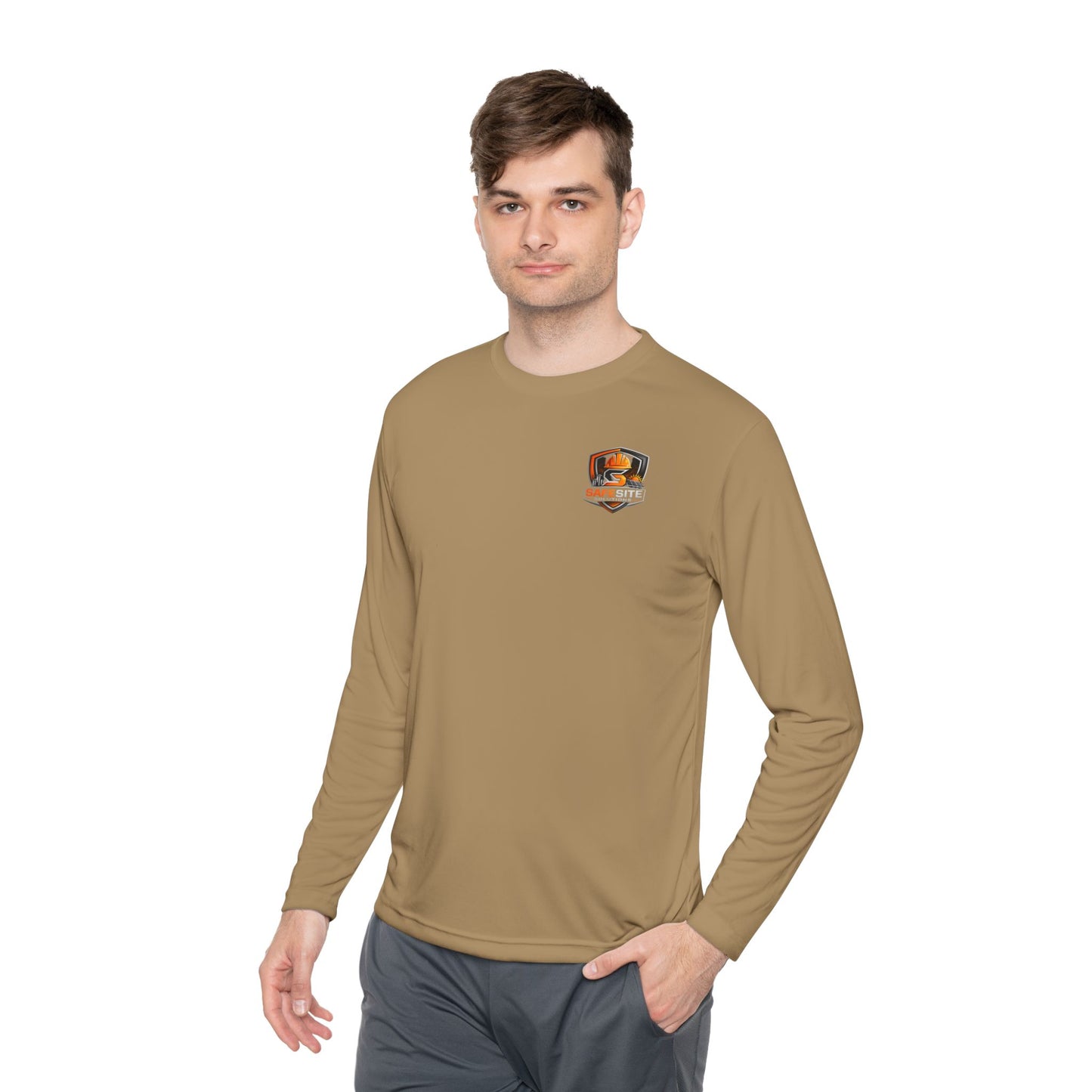 Solar Field Crew Long Sleeve Tee — 'Go Home Safe' Construction Worker Shirt
