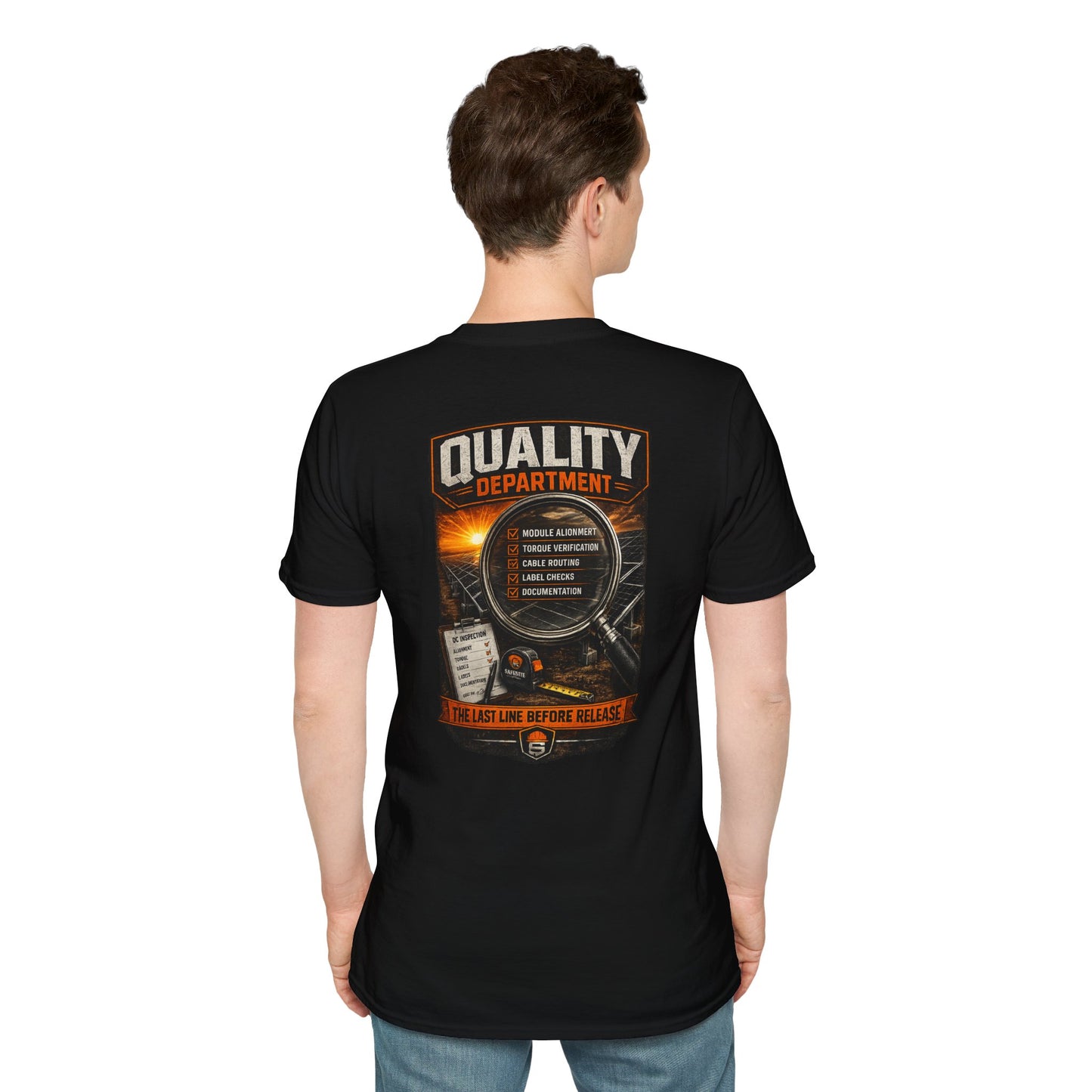 Quality Department T-Shirt — The Last Line Before Release Vintage Workwear Tee