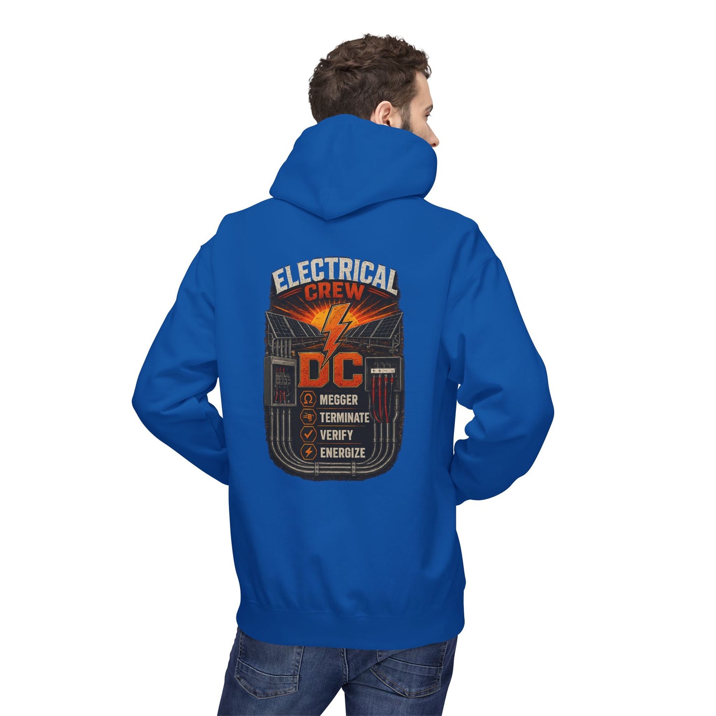 Electrical Crew Hoodie — DC Electrician Safety Design