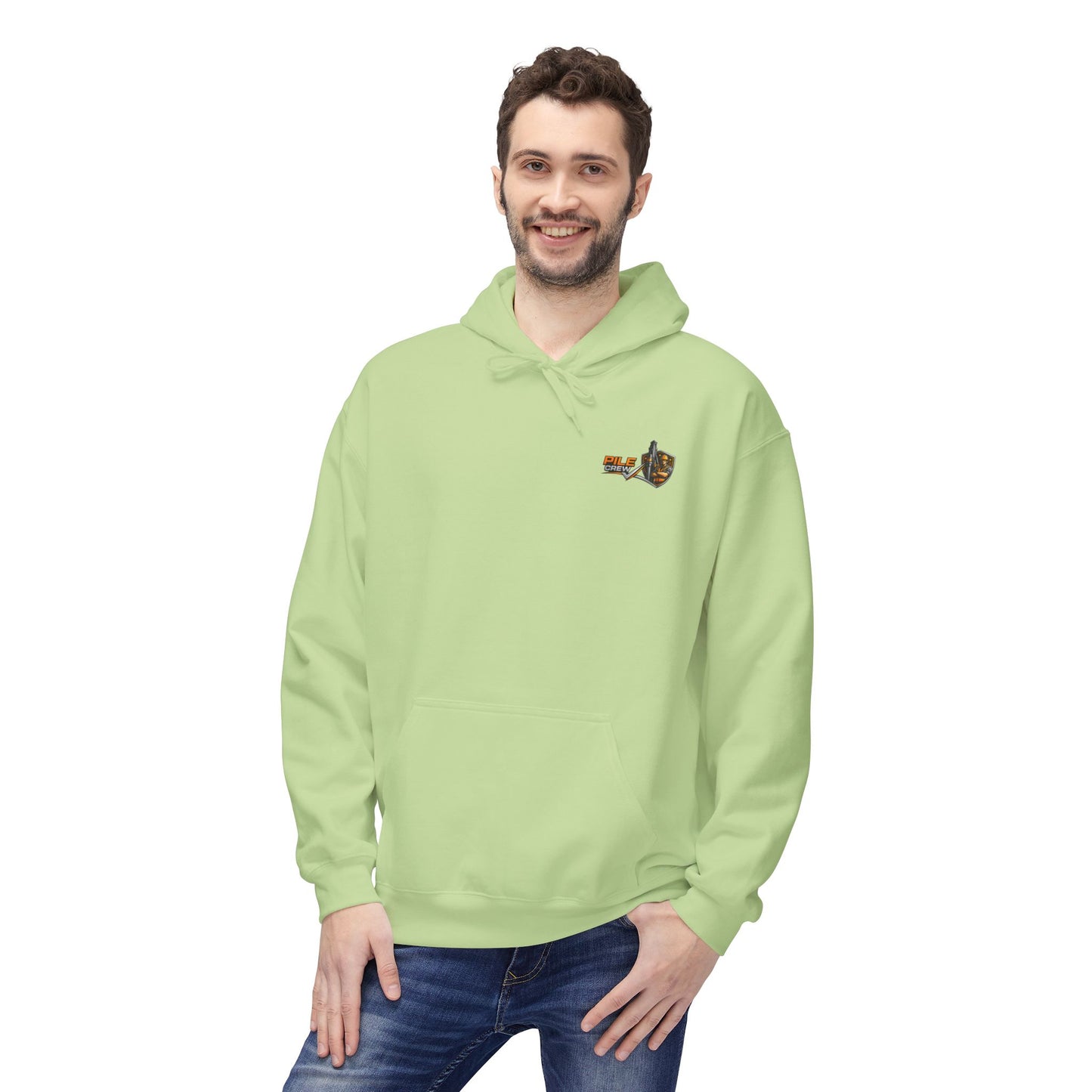 Pile Crew Industrial Hoodie — Heavy Equipment Construction Crew Pullover