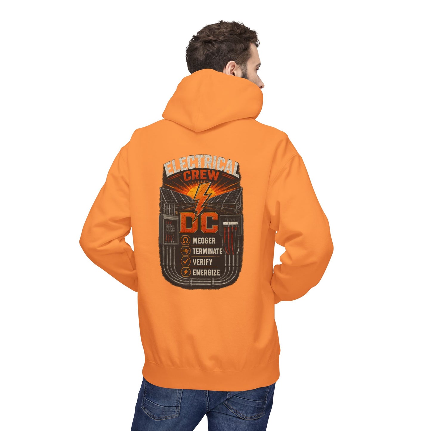 Electrical Crew Hoodie — DC Electrician Safety Design