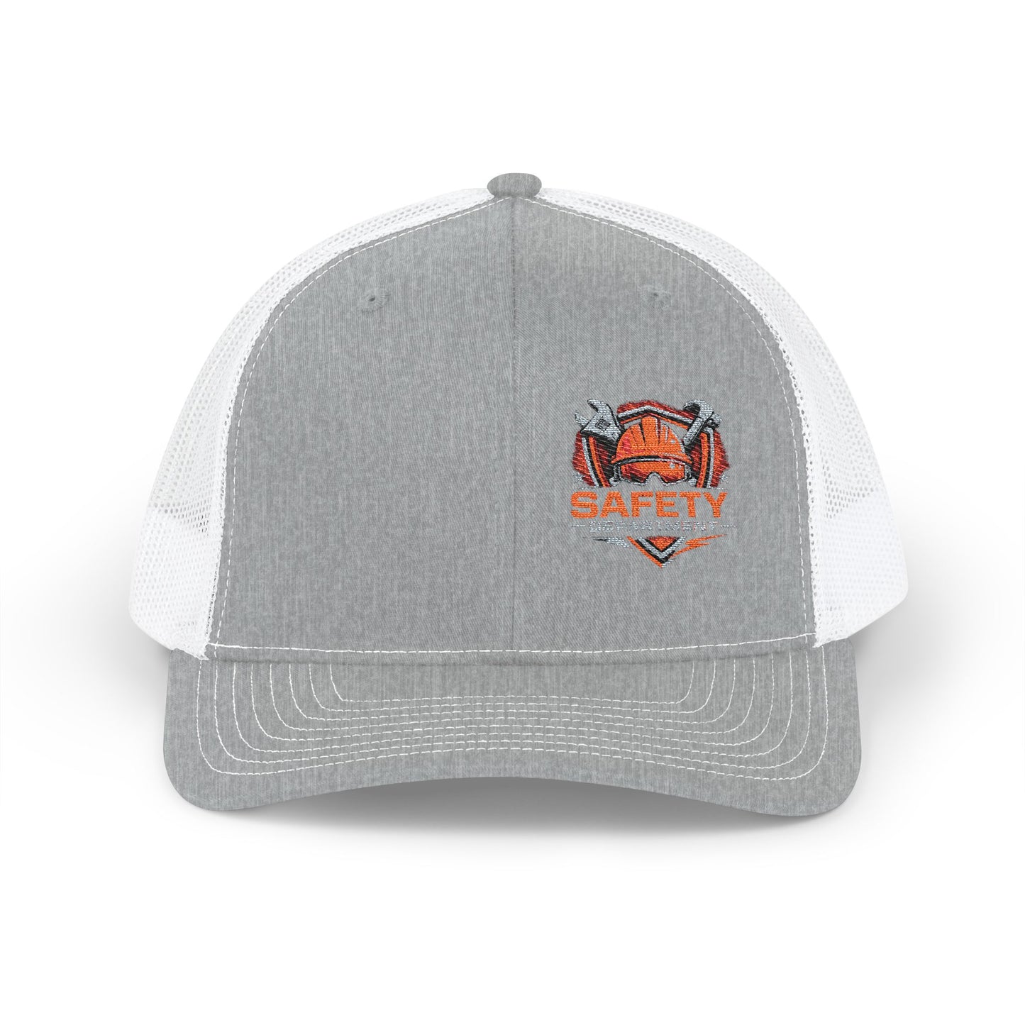 Safety Department Trucker Cap - Fire Helmet Patch Snapback