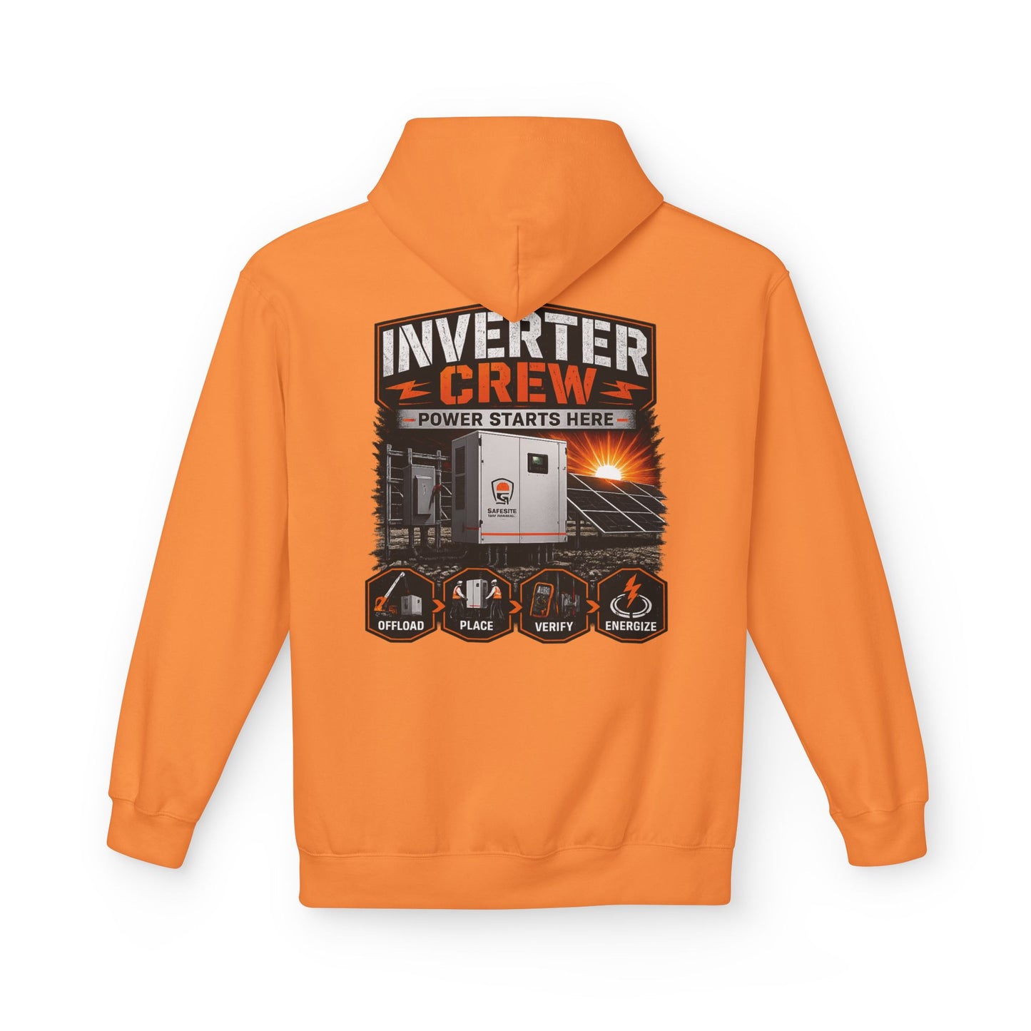 Inverter Crew Hoodie — Power Starts Here Solar Technician Pullover