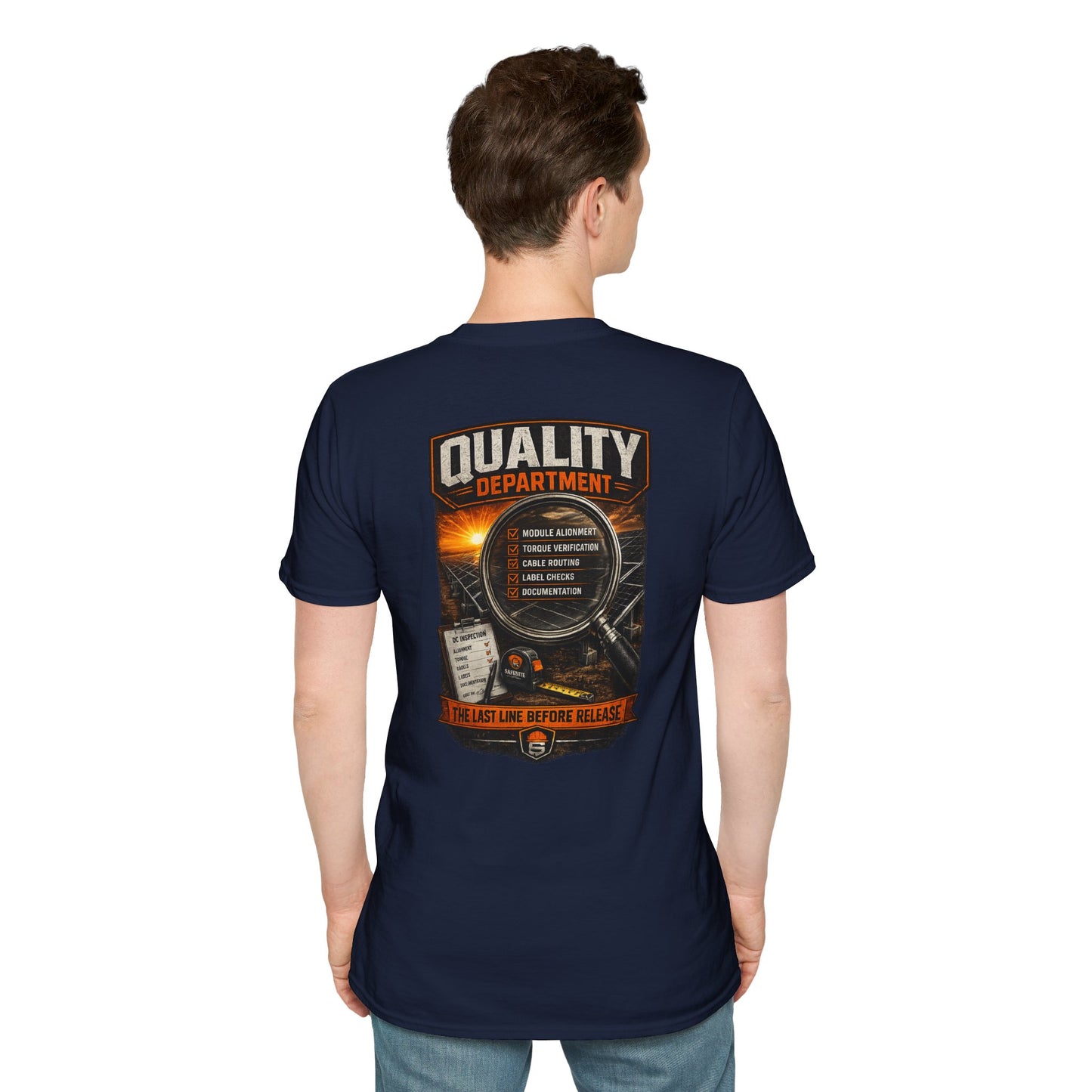 Quality Department T-Shirt — The Last Line Before Release Vintage Workwear Tee