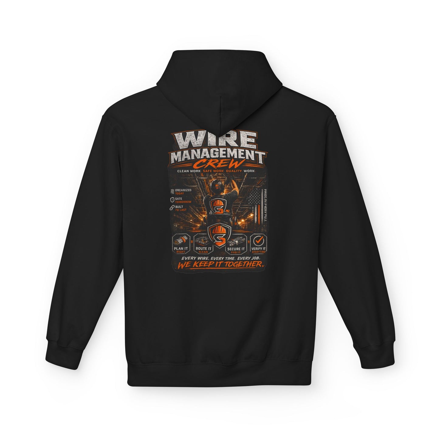Wine Management Crew Hoodie — Funny Wine Lover Graphic Pullover